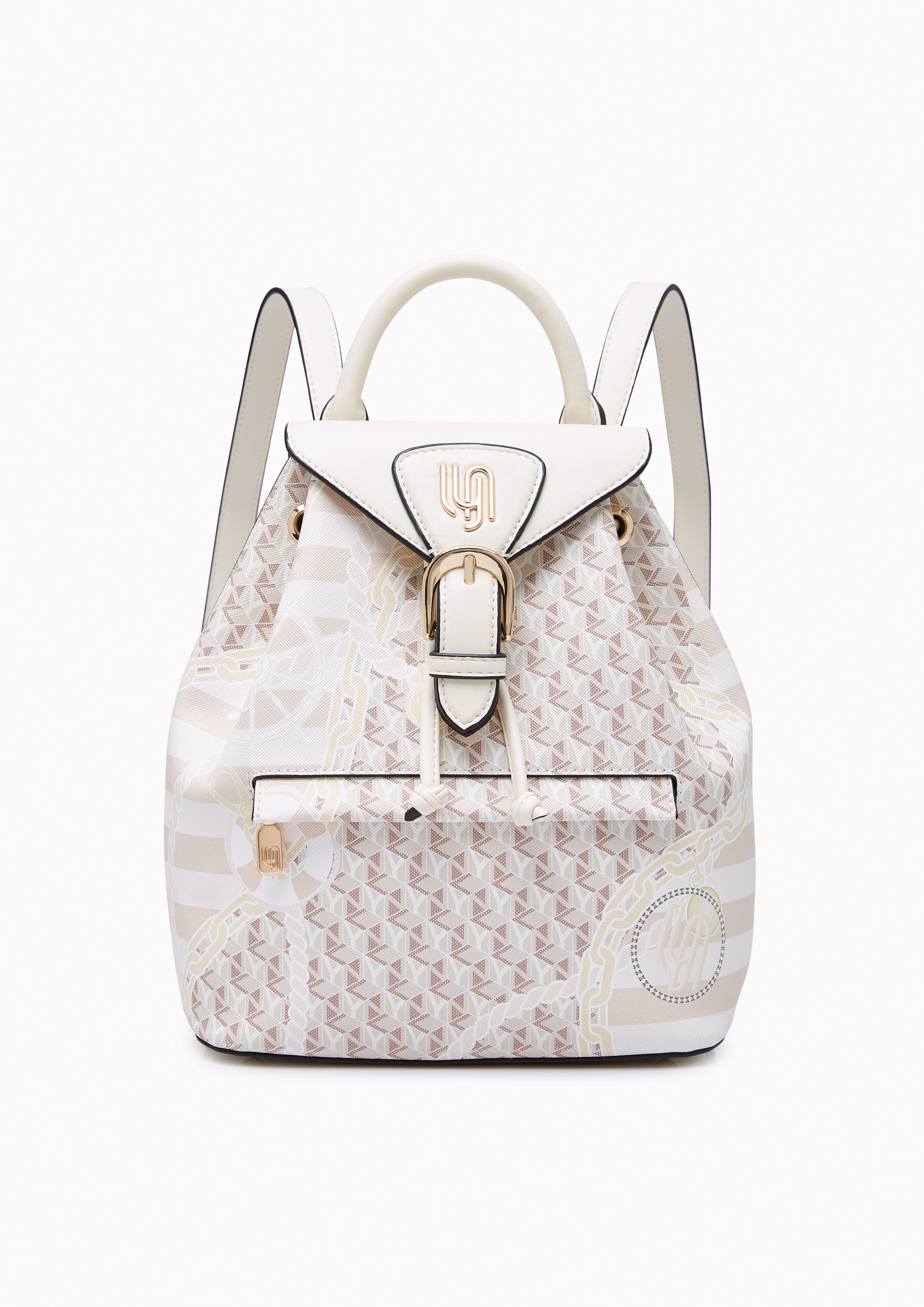 Minyas Infinite Backpack Printed Beige