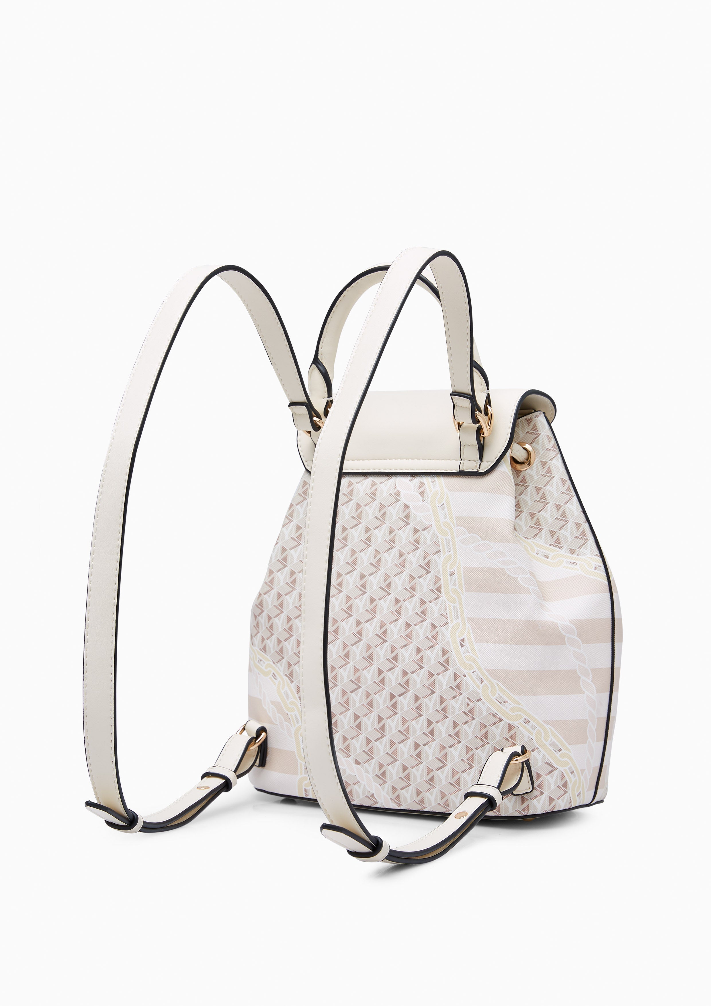 Minyas Infinite Backpack Printed Beige