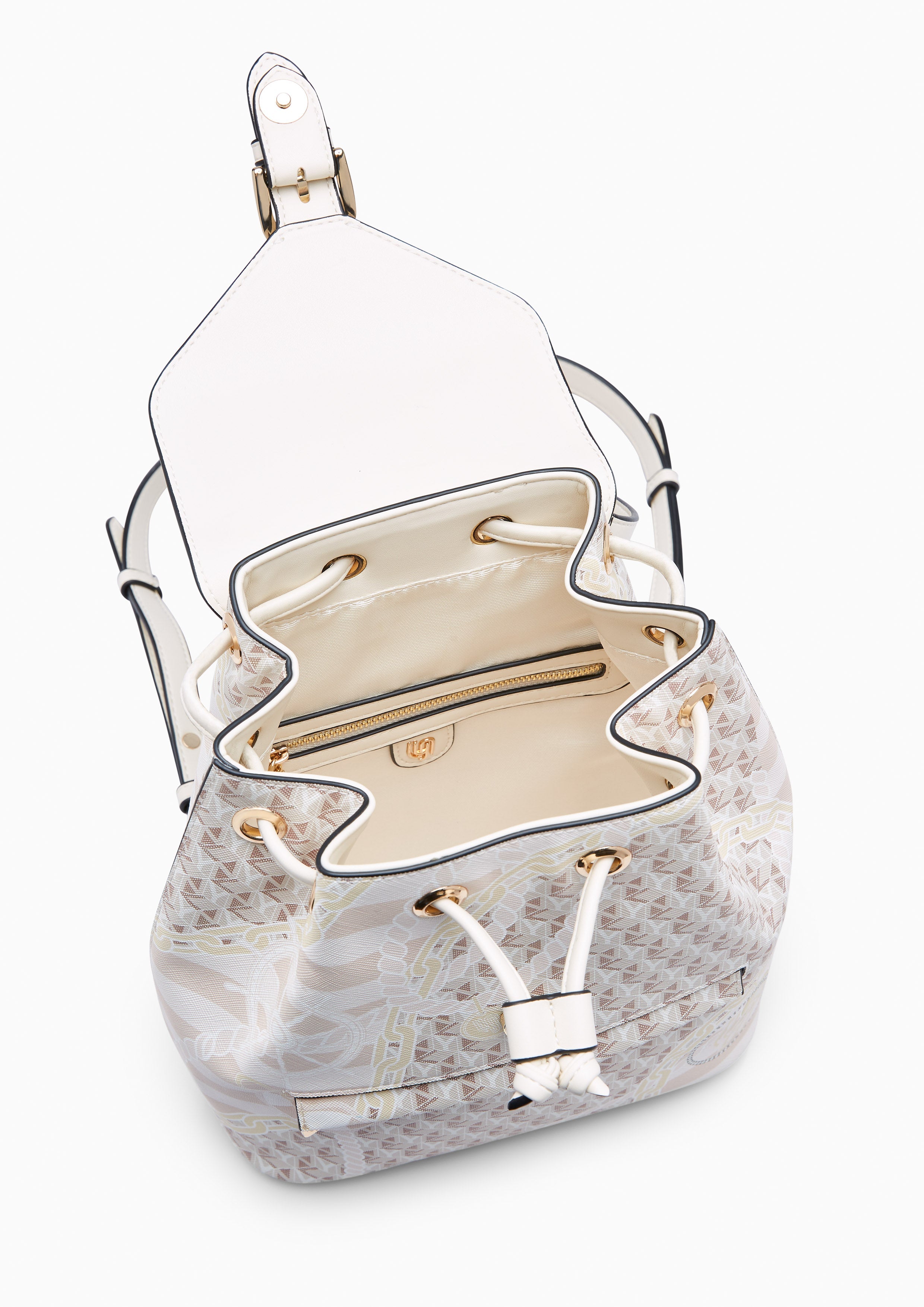 Minyas Infinite Backpack Printed Beige