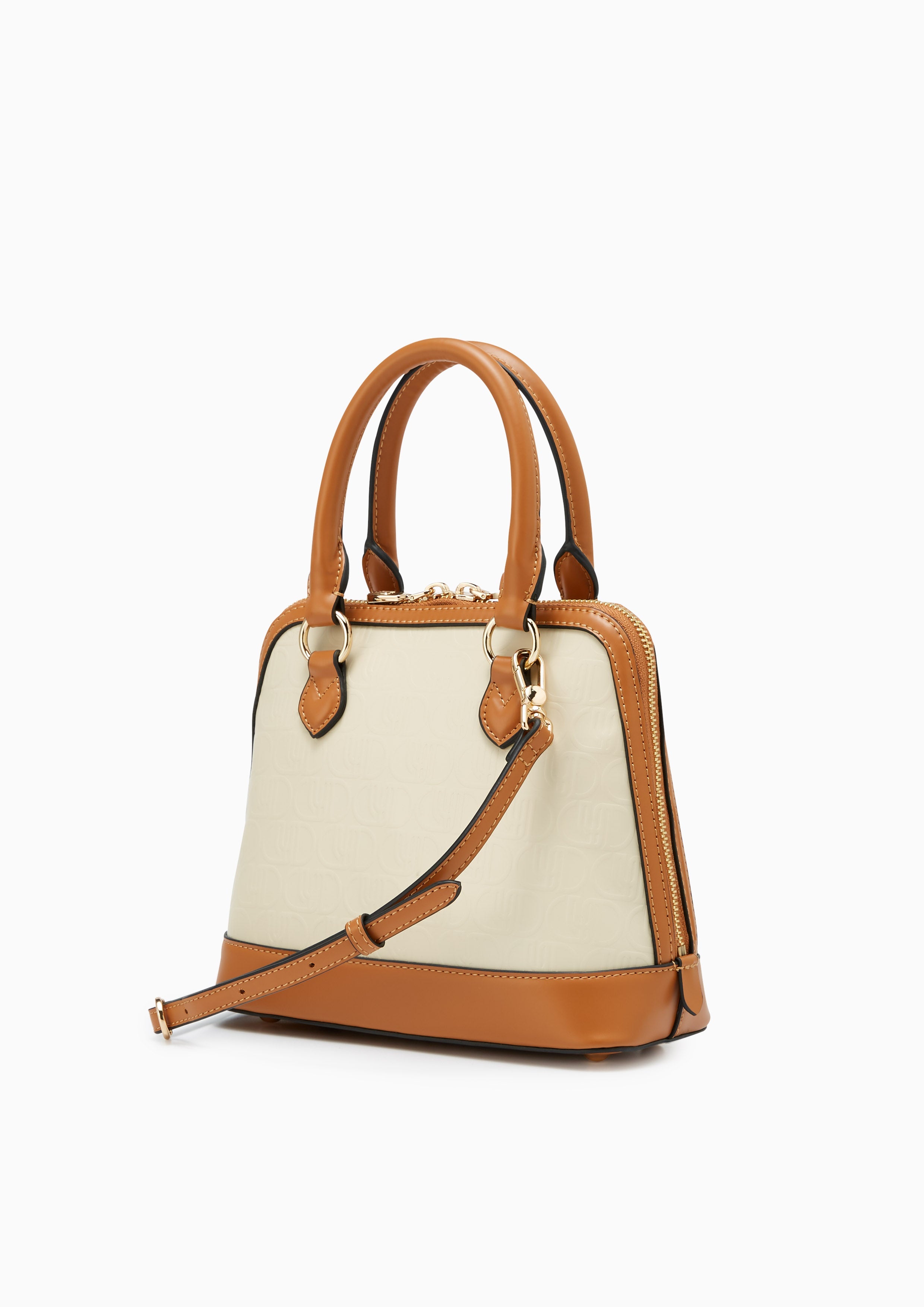 Vidia Infinite Mini Top Handbag Beige