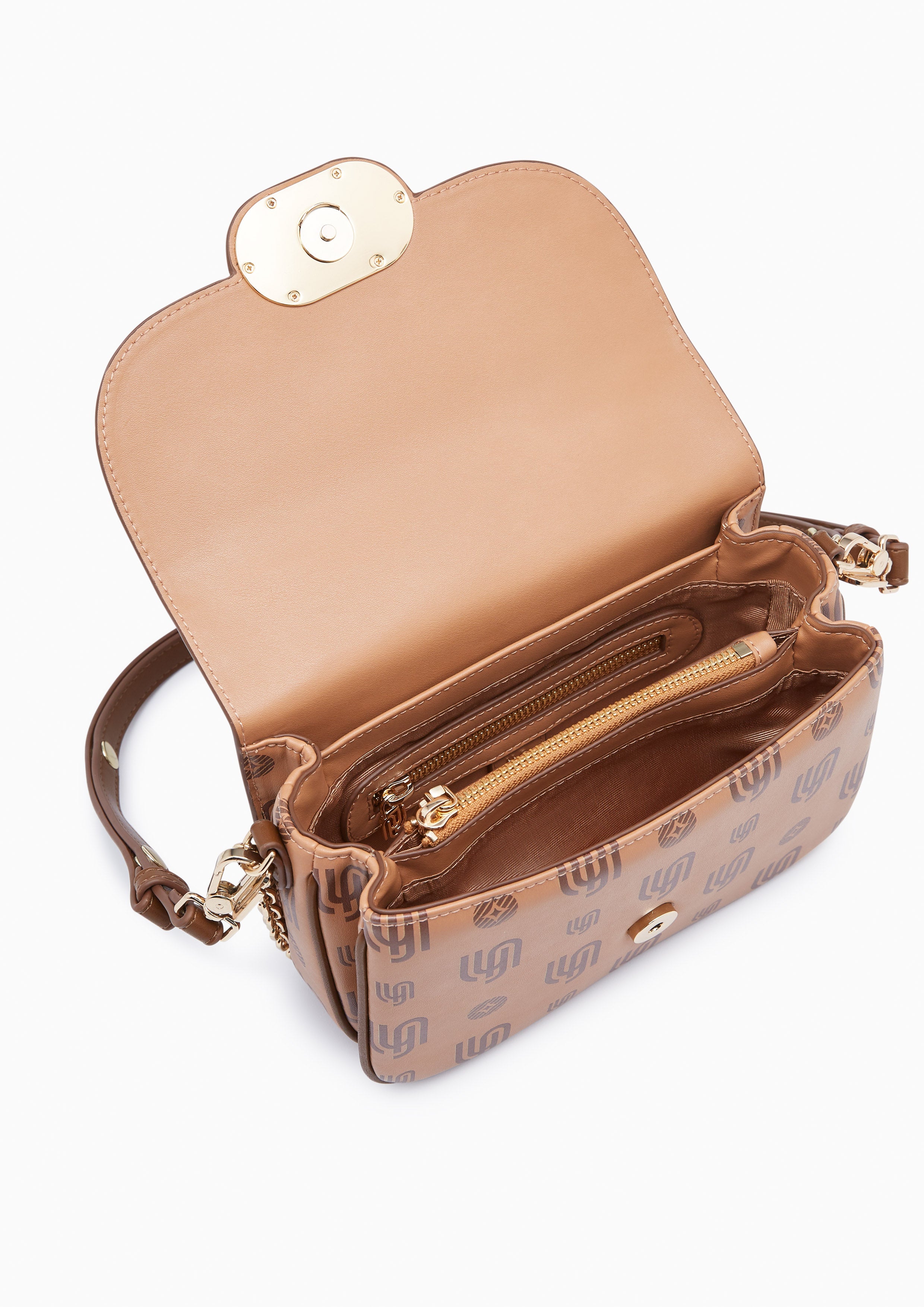 Mintage Print Inf S Crossbody Bag Light Brown