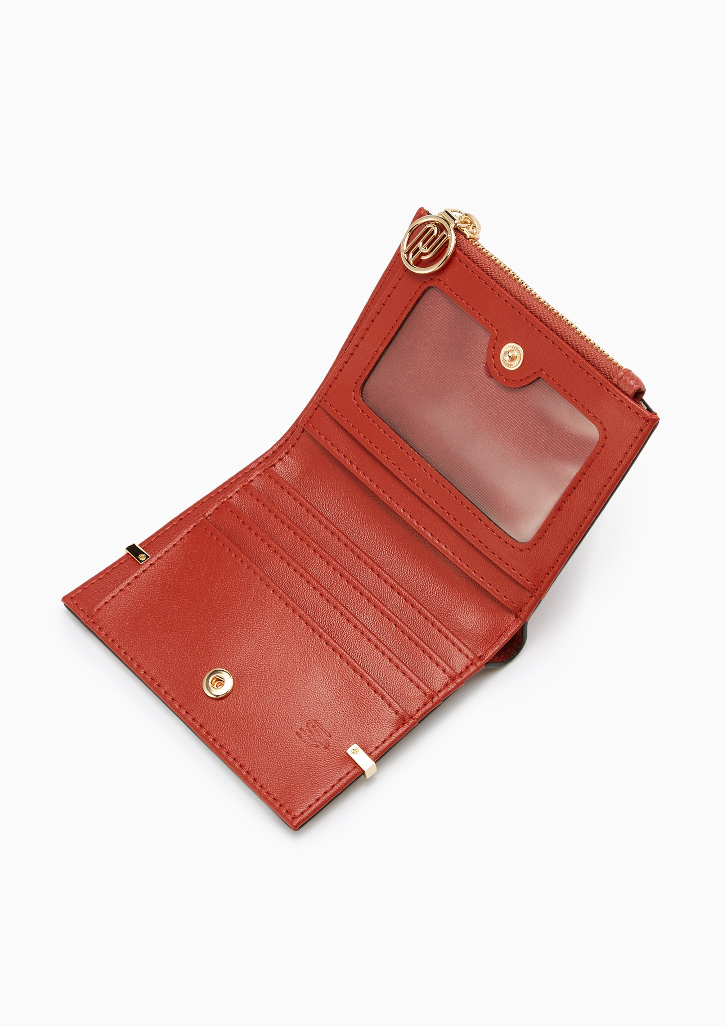 Olympia Infinite Short Wallet Dark Orange