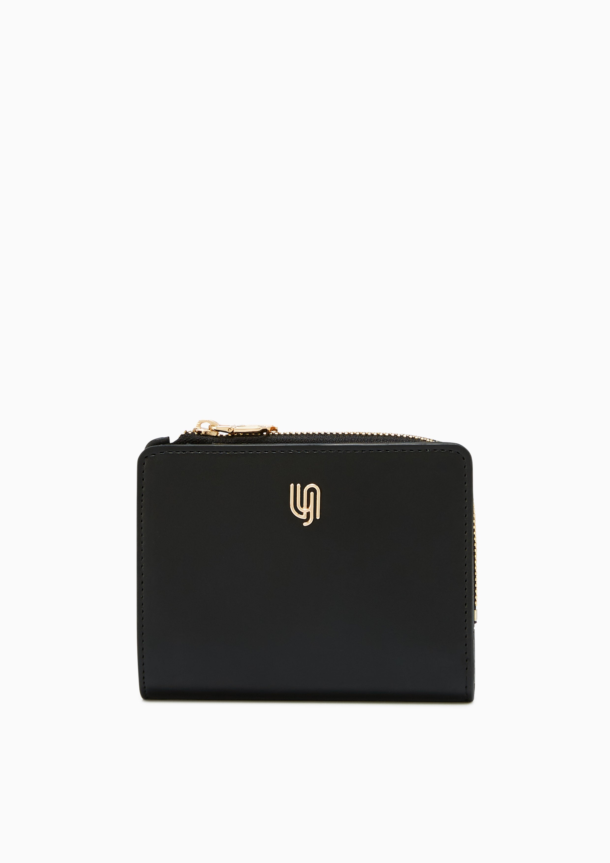 Kaela Infinite Zip Short Wallet Black