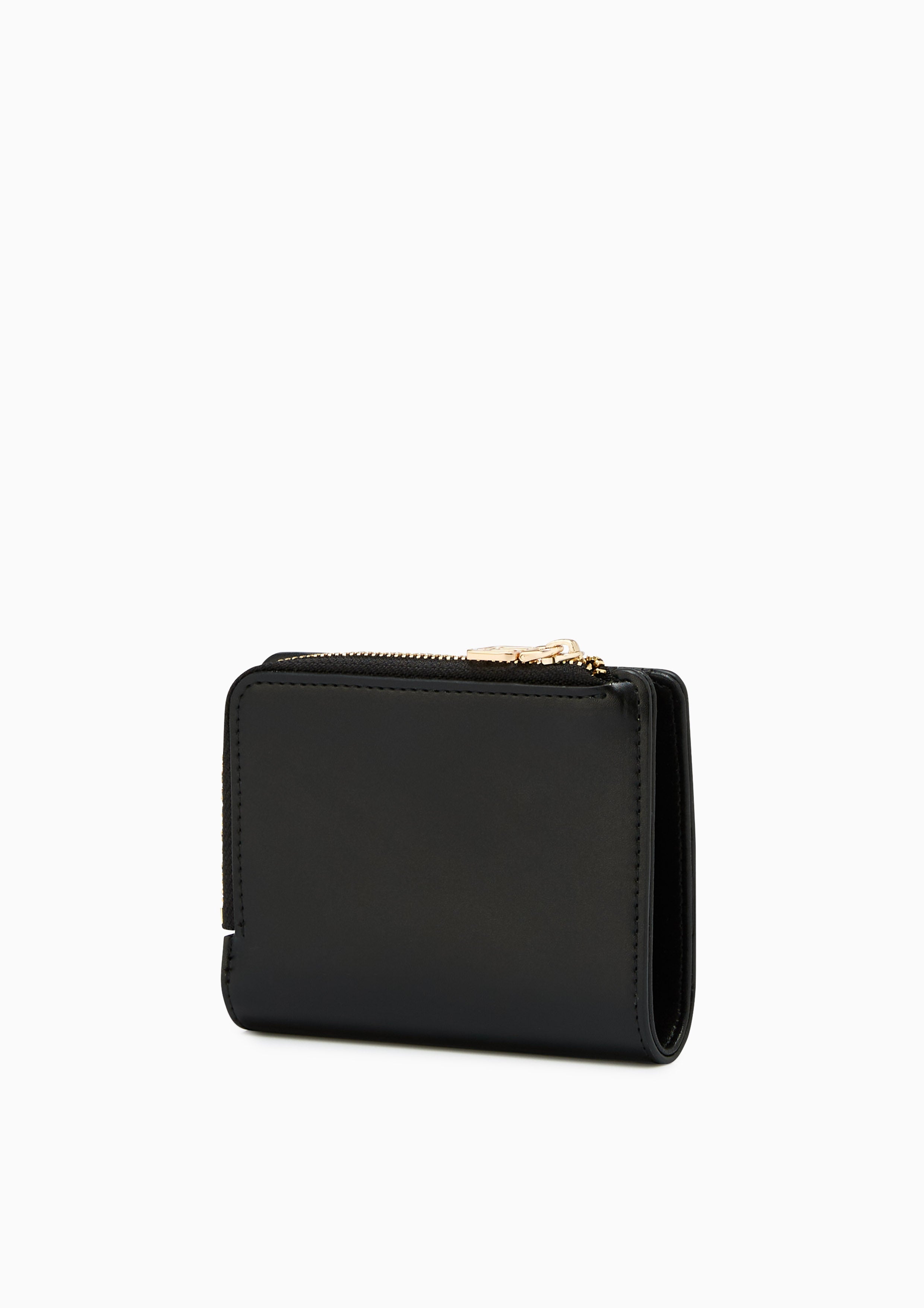 Kaela Infinite Zip Short Wallet Black