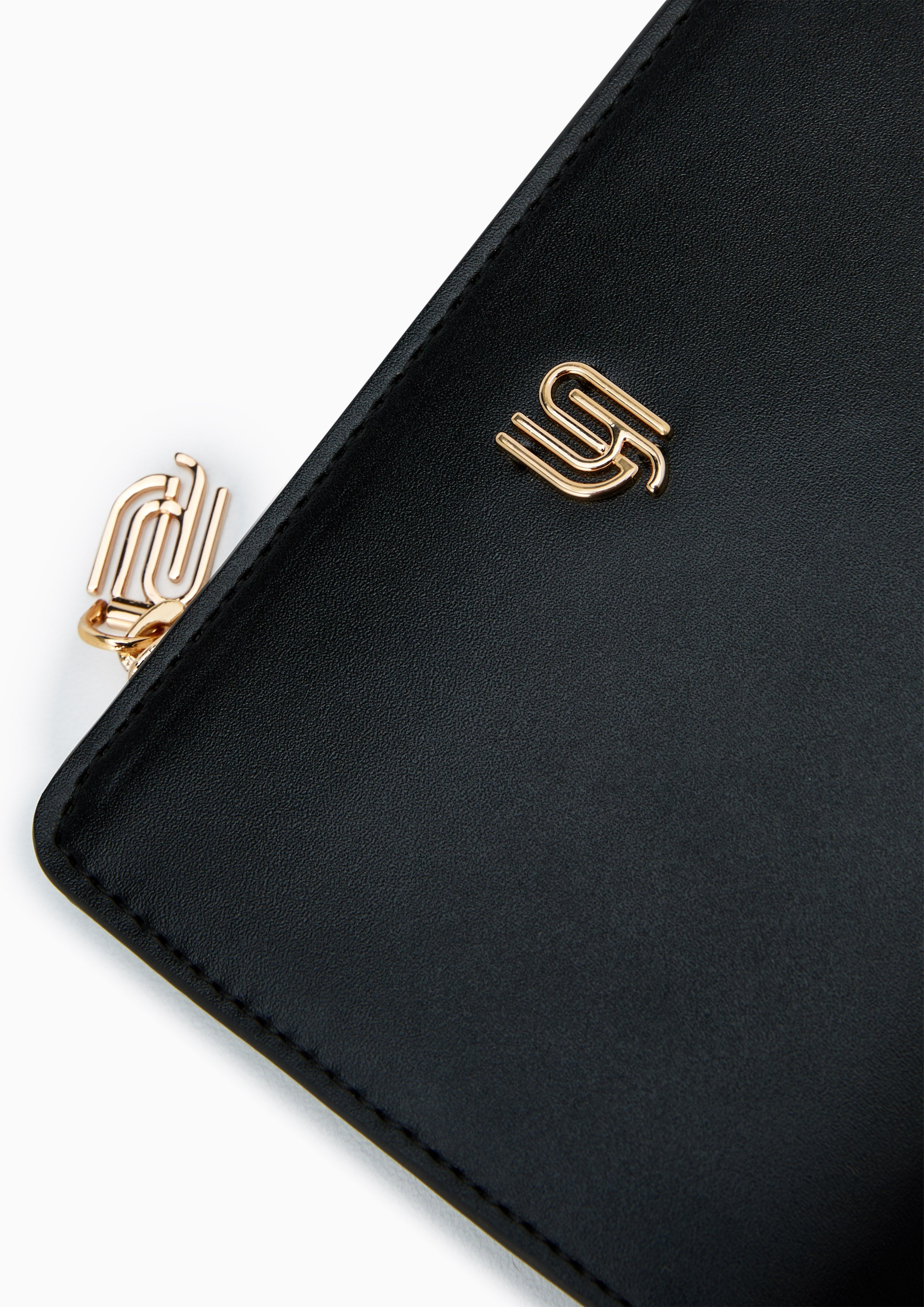 Kaela Infinite Zip Short Wallet Black
