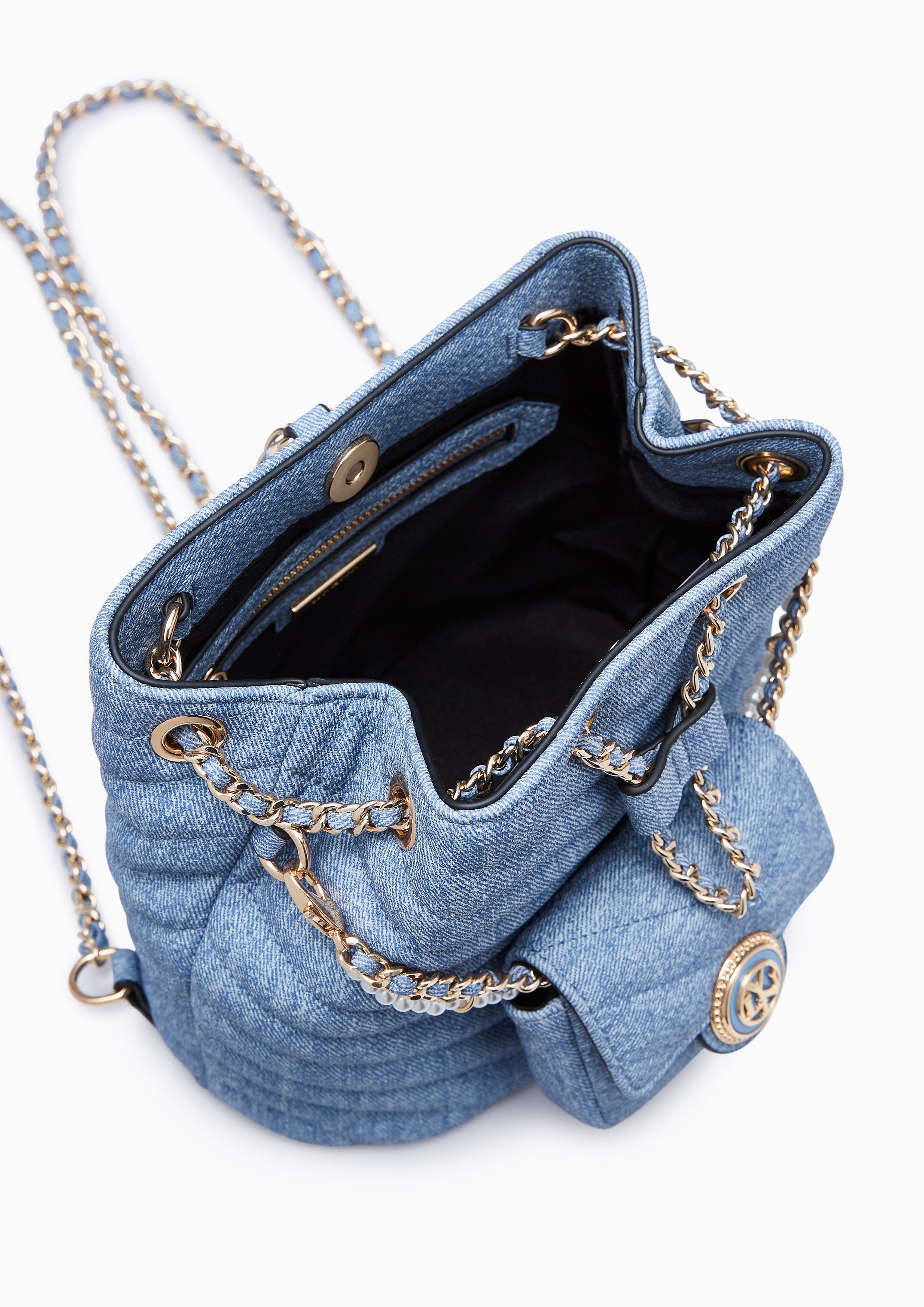 Starry Denim Backpack Blue