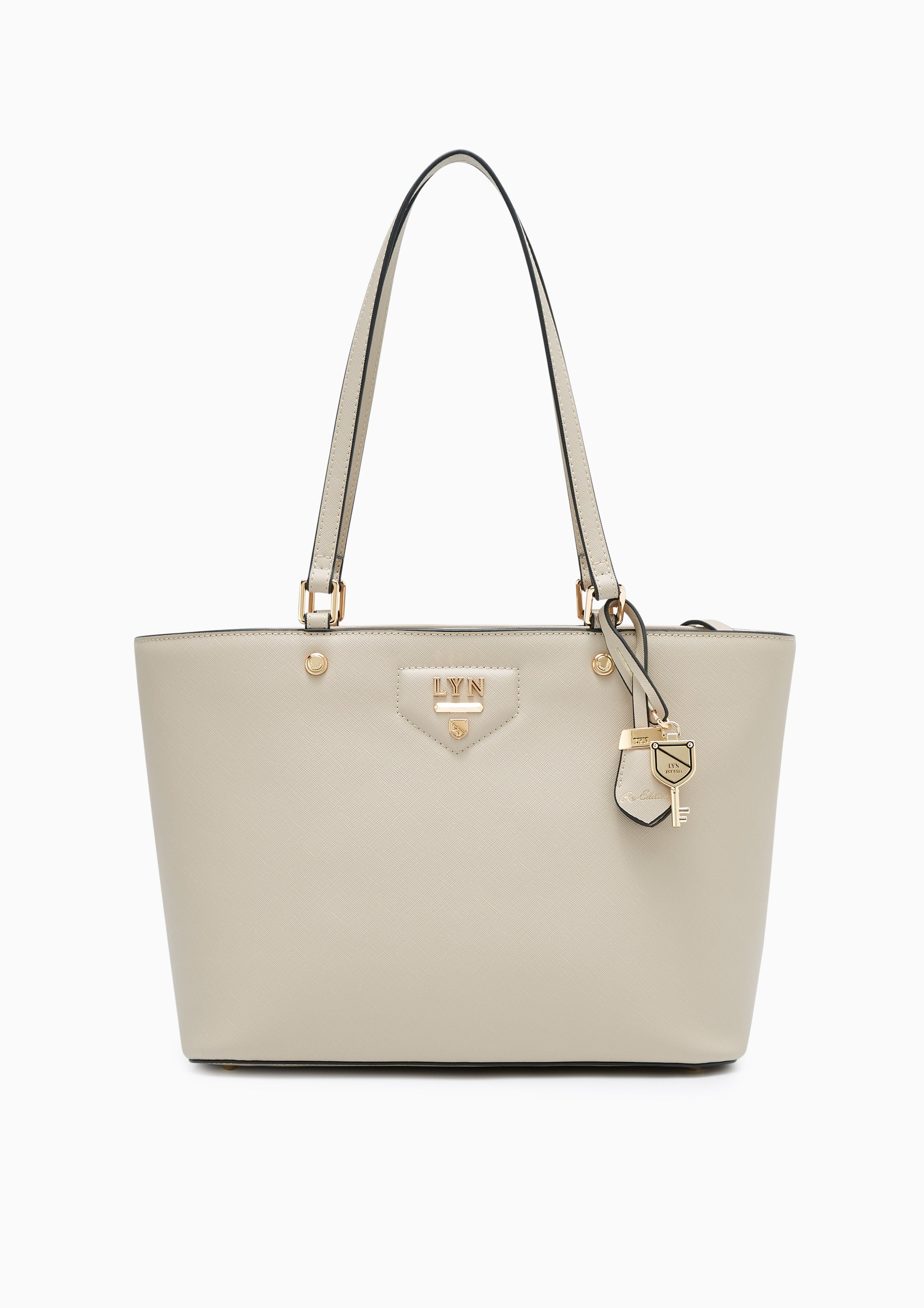 Carina Re-Edition L Tote Bag Light Grey