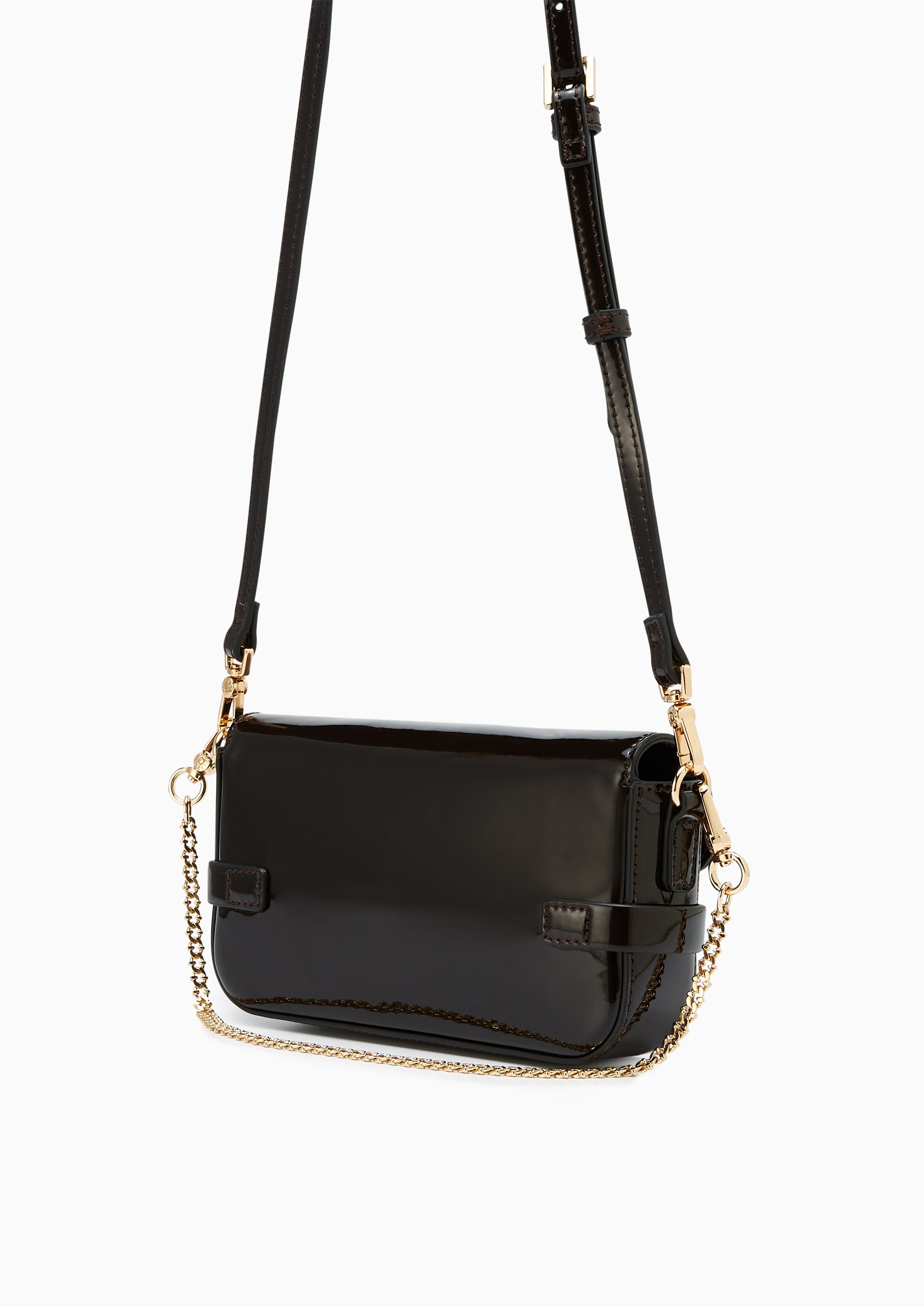 Fineness Karat Mini Crossbody Bag Dark Brown