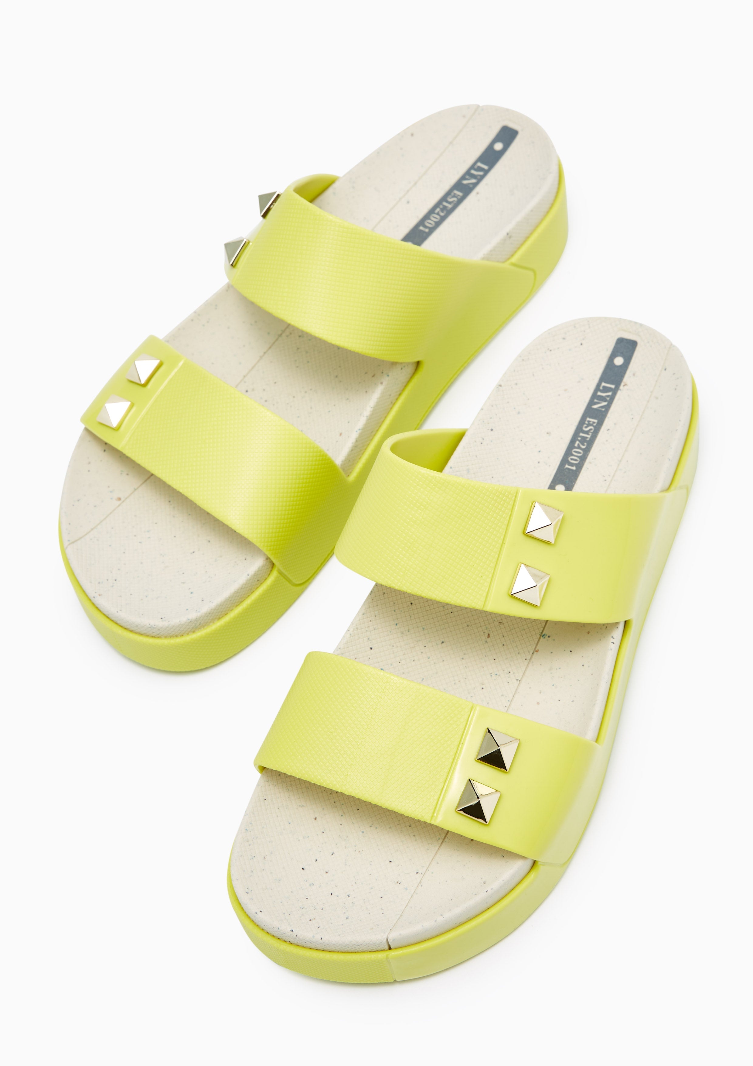 Boronia Flat Sandals Light Green