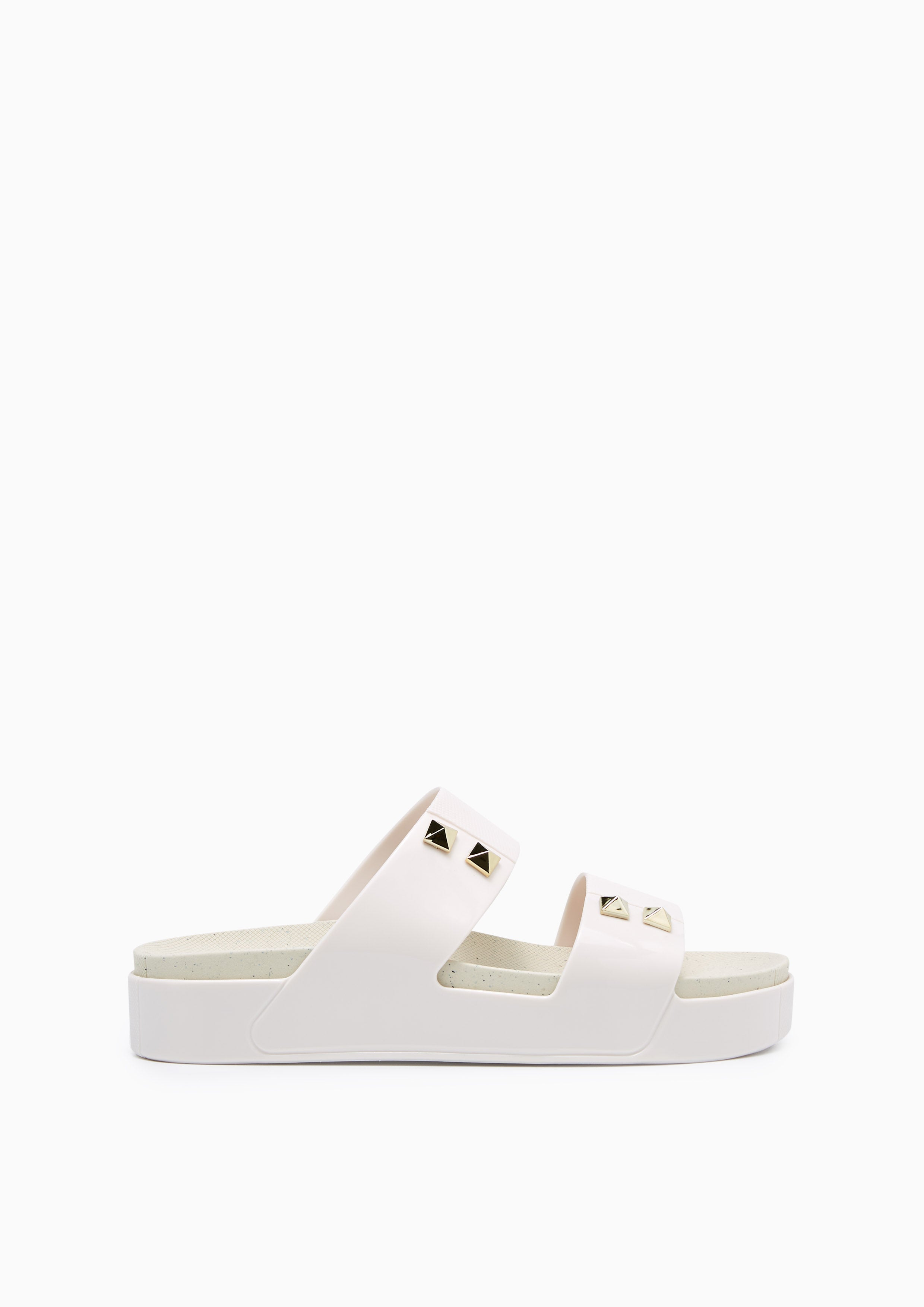 Boronia Flat Sandals White