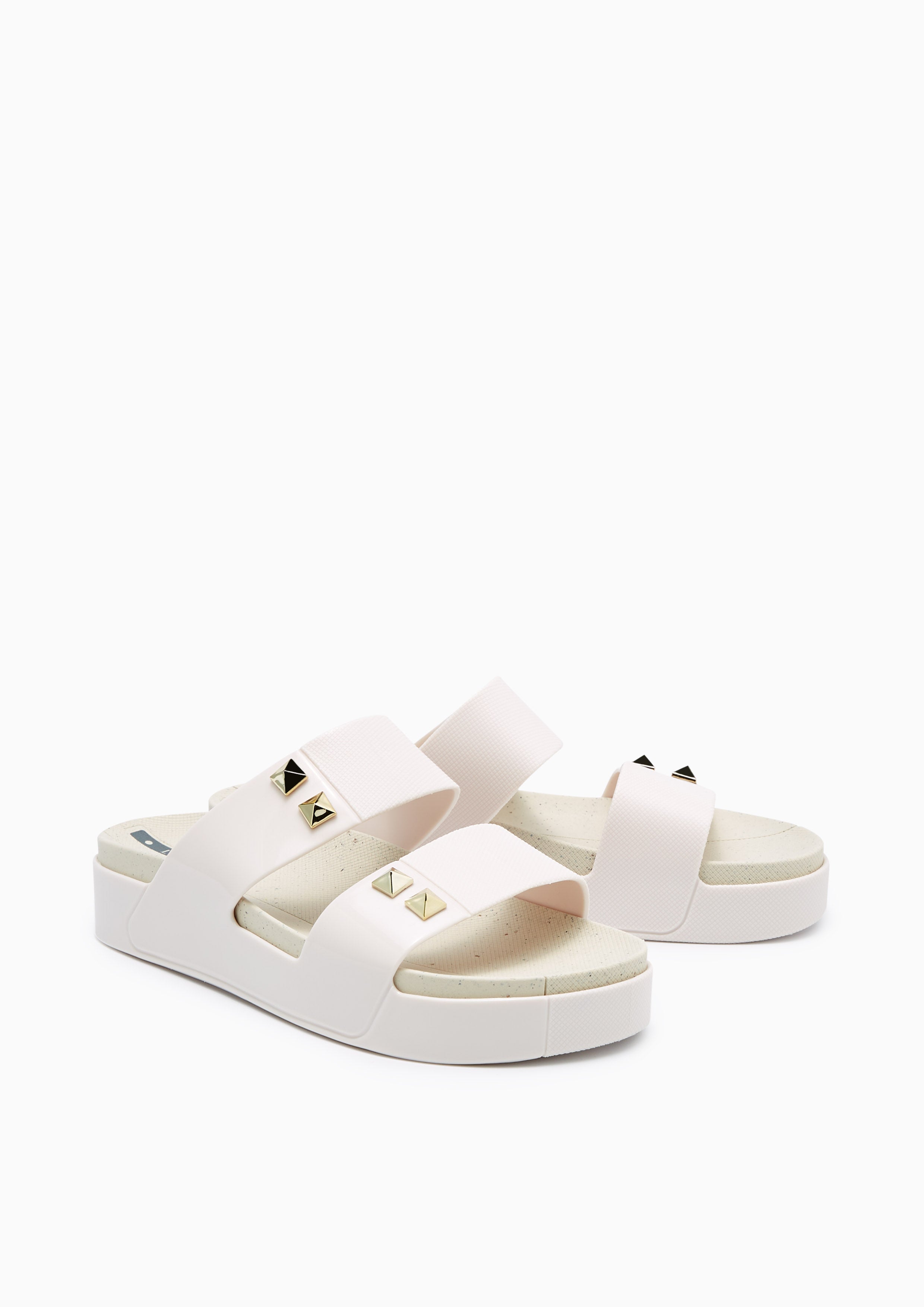 Boronia Flat Sandals White