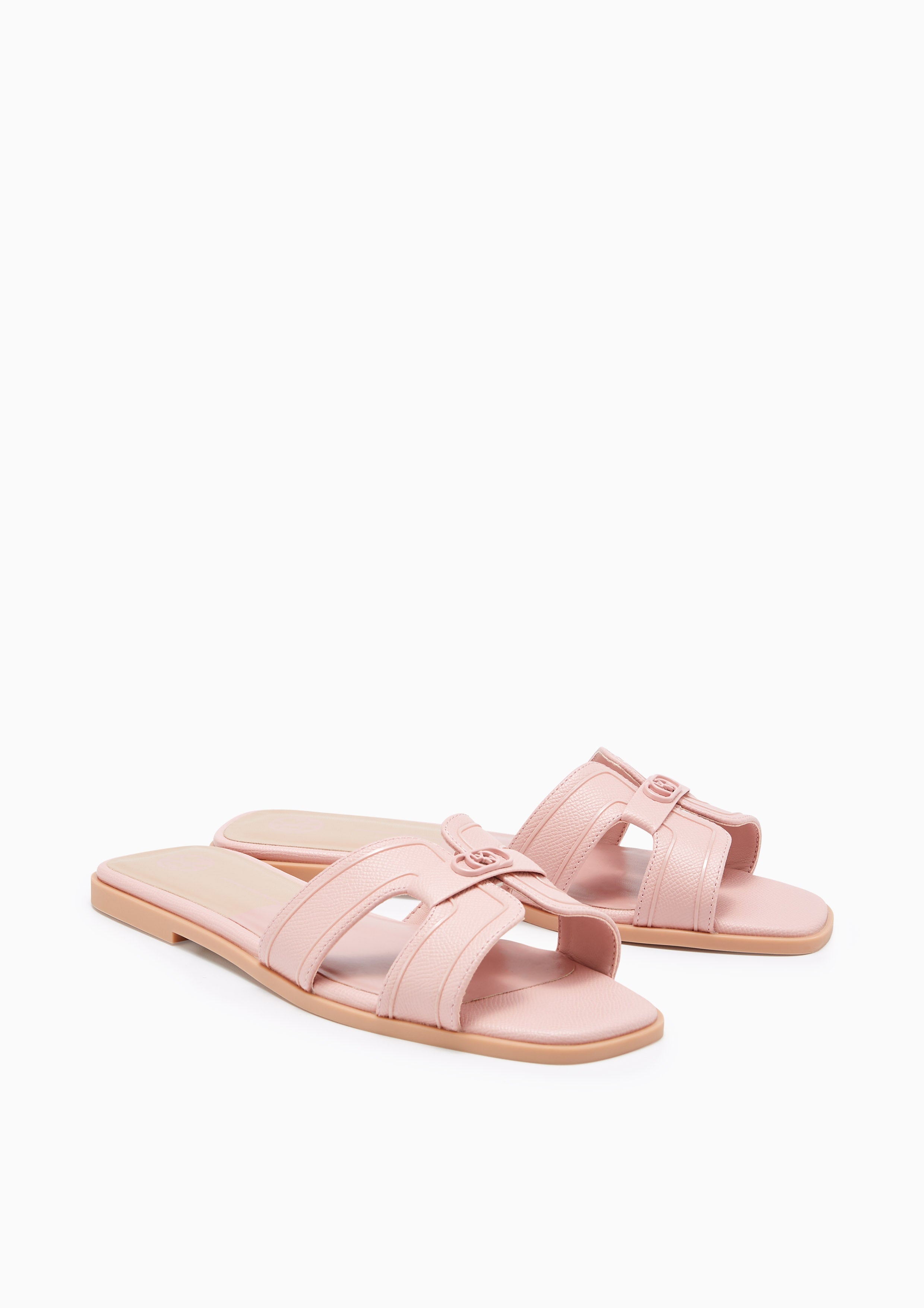 Hey Monotone Flat Sandals Pink