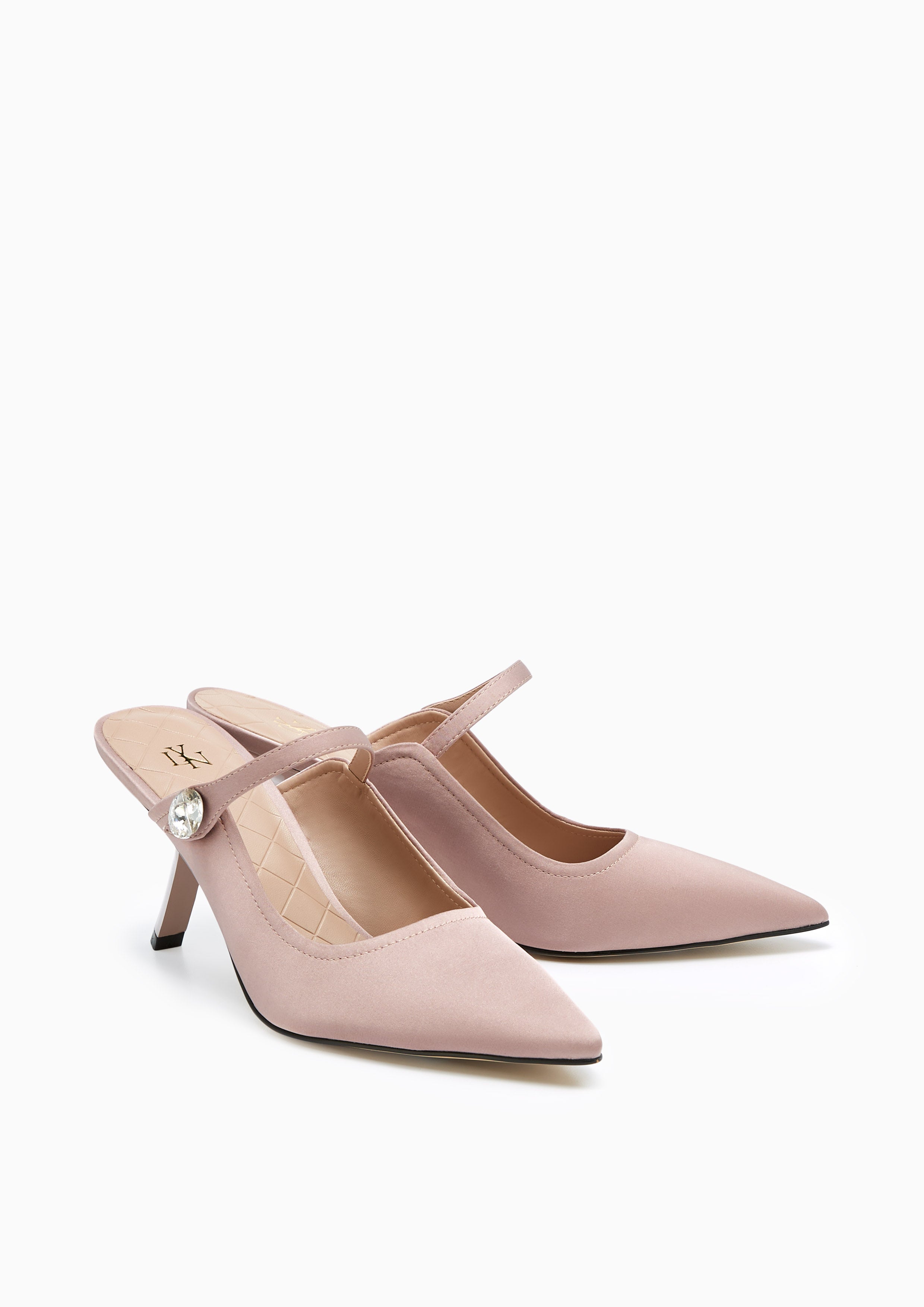 Pilar Mid Heel Pumps Taupe