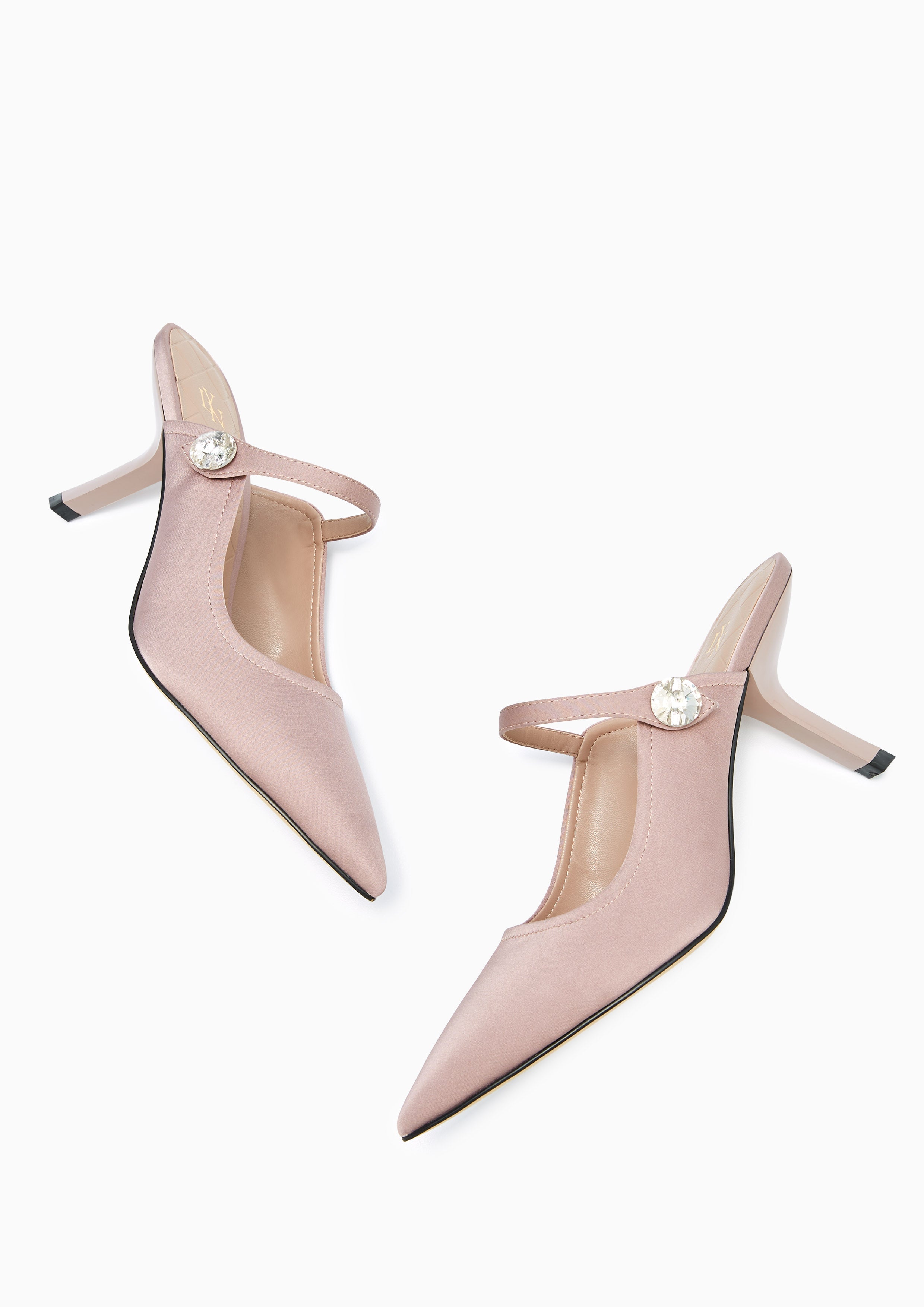 Pilar Mid Heel Pumps Taupe