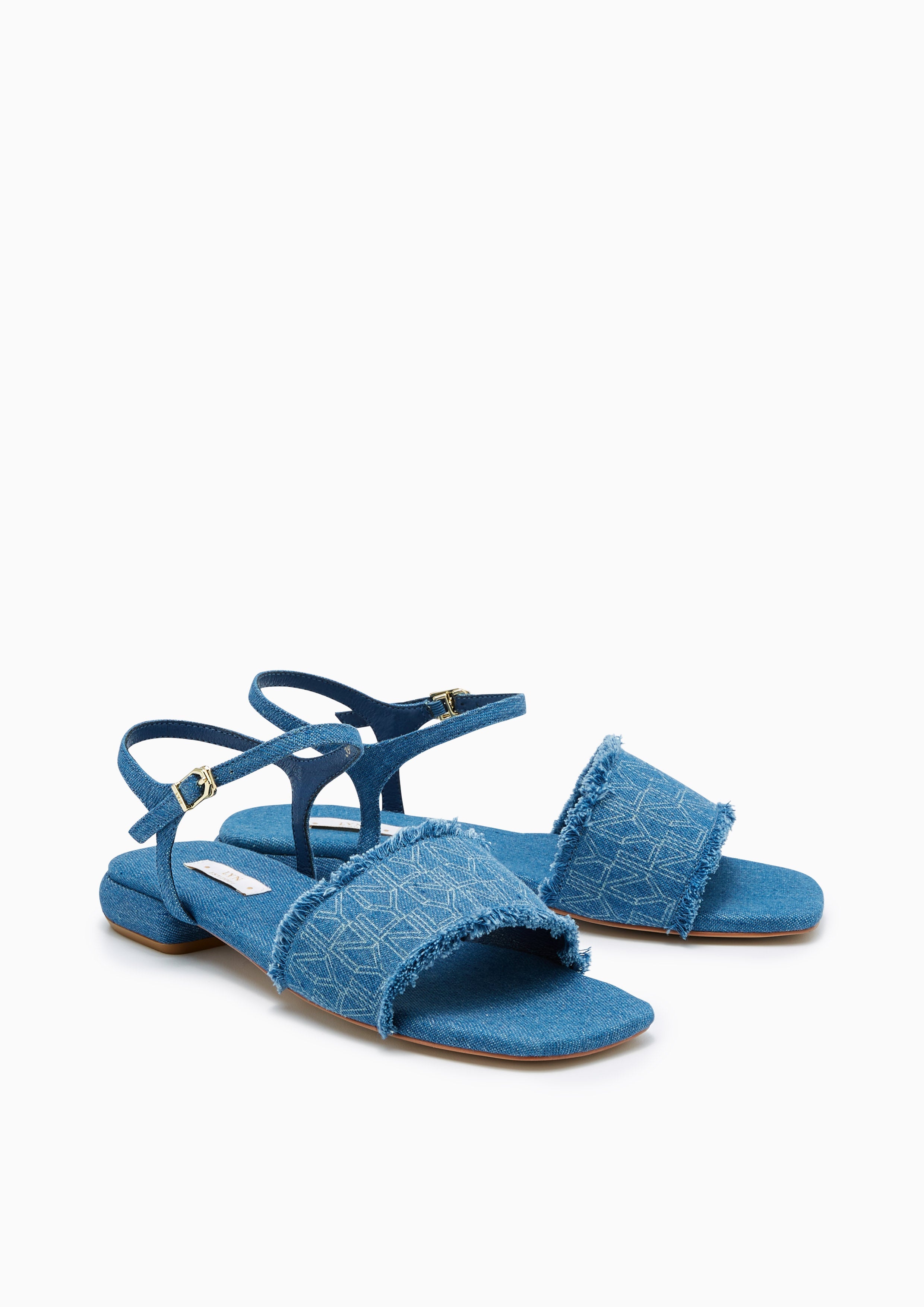 Butterfly Flat Slingbacks Blue