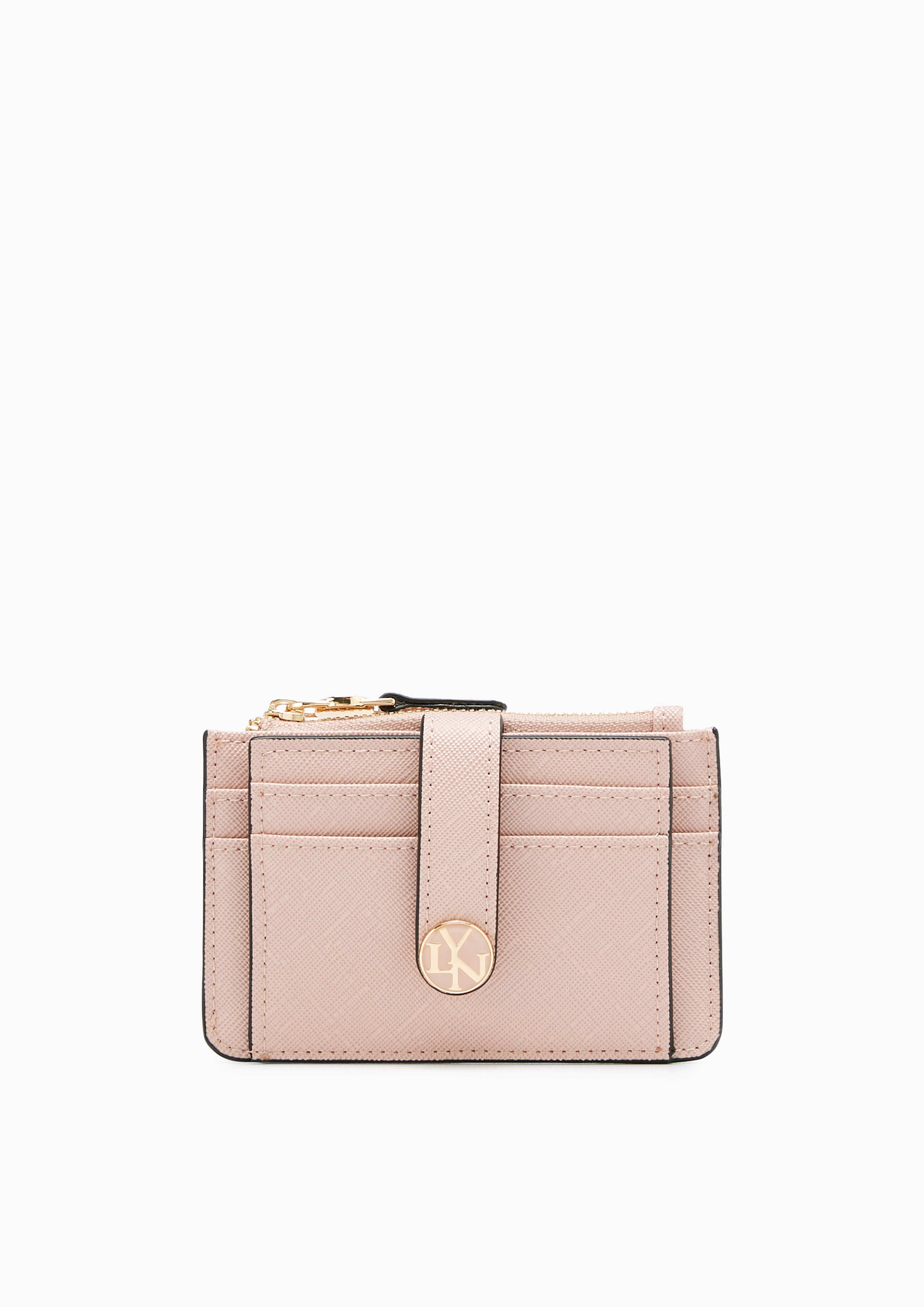 Tod Zipped Short Card Holder Pink