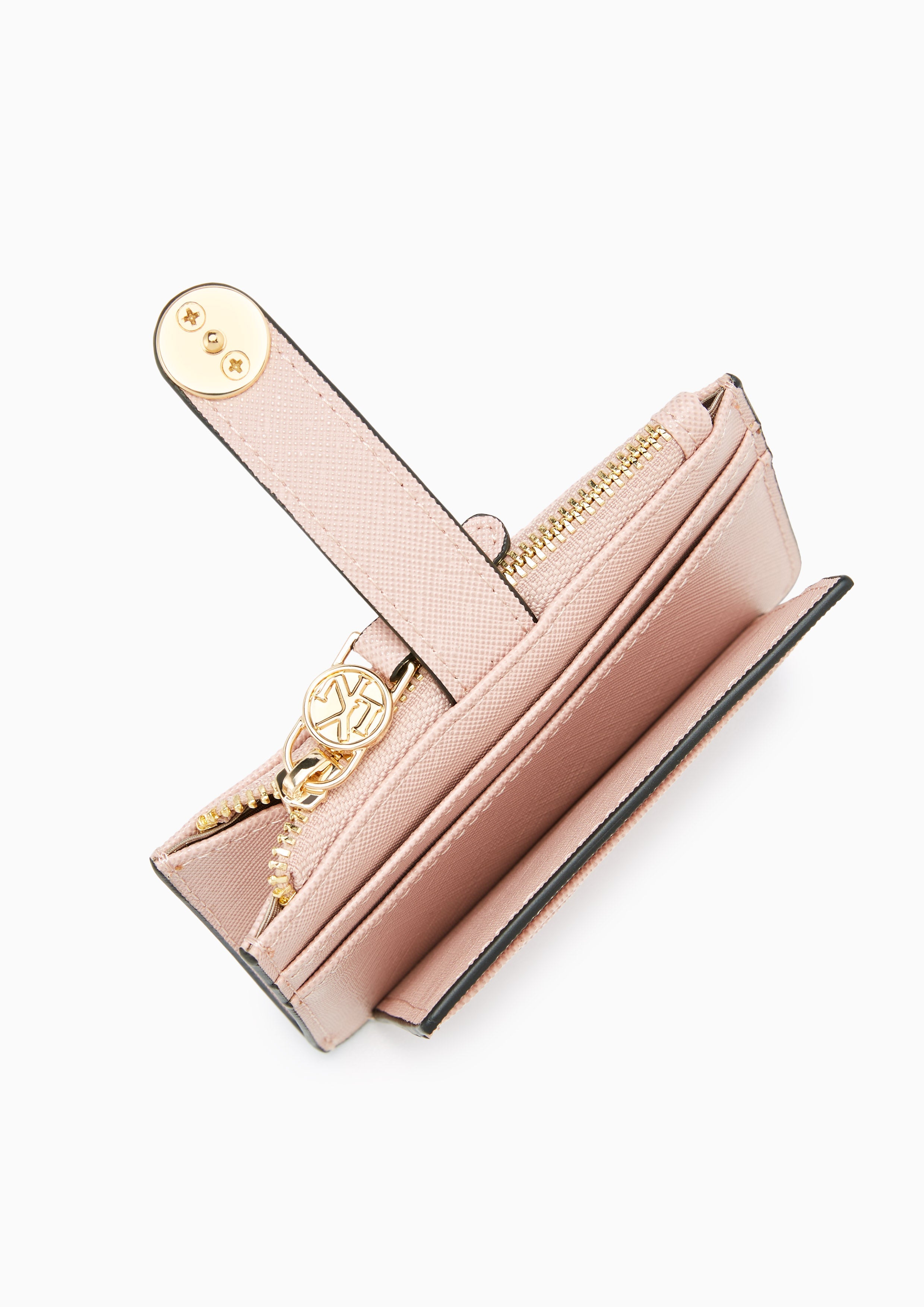 Tod Zipped Short Card Holder Pink