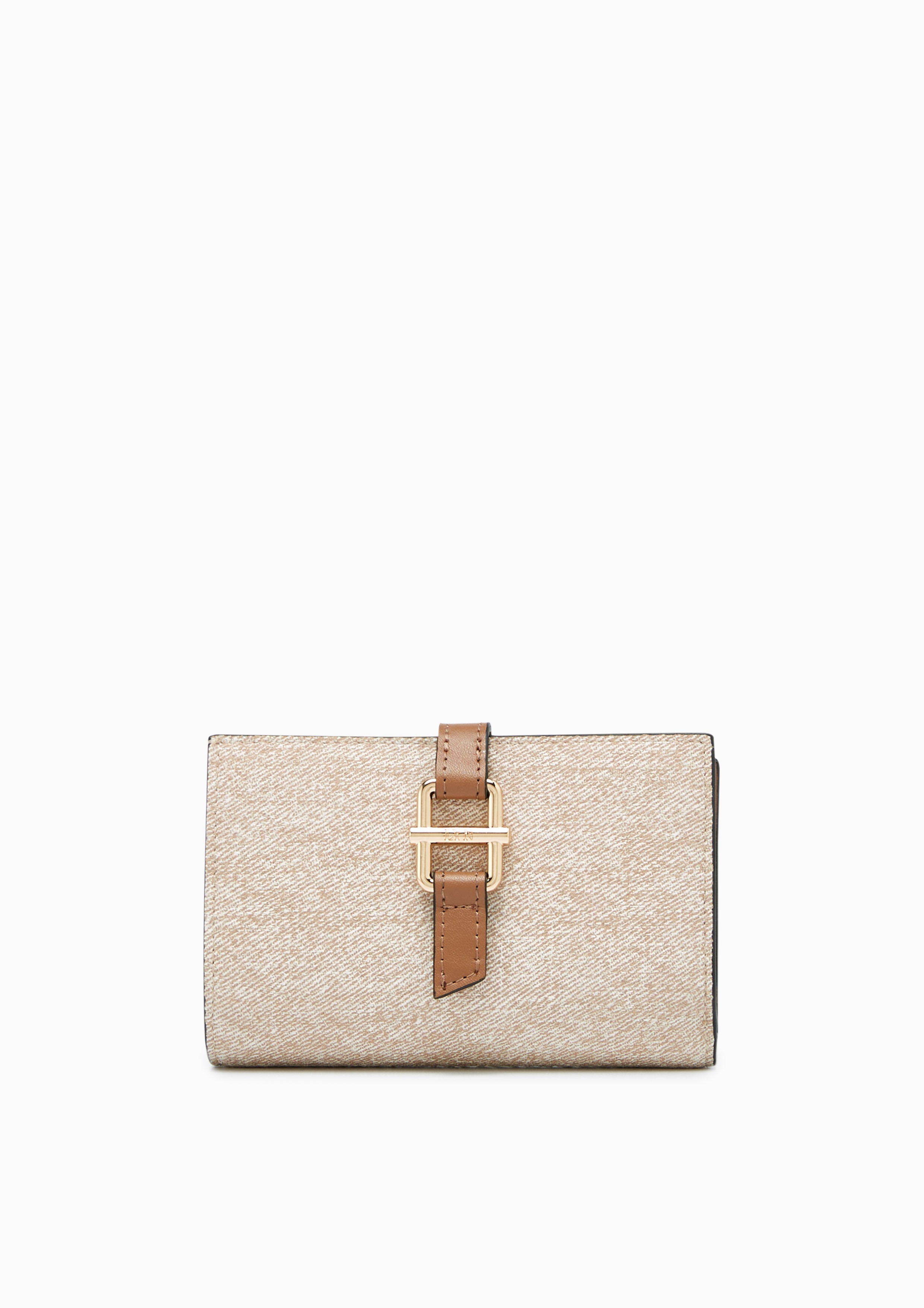 Nya Short Wallet Beige