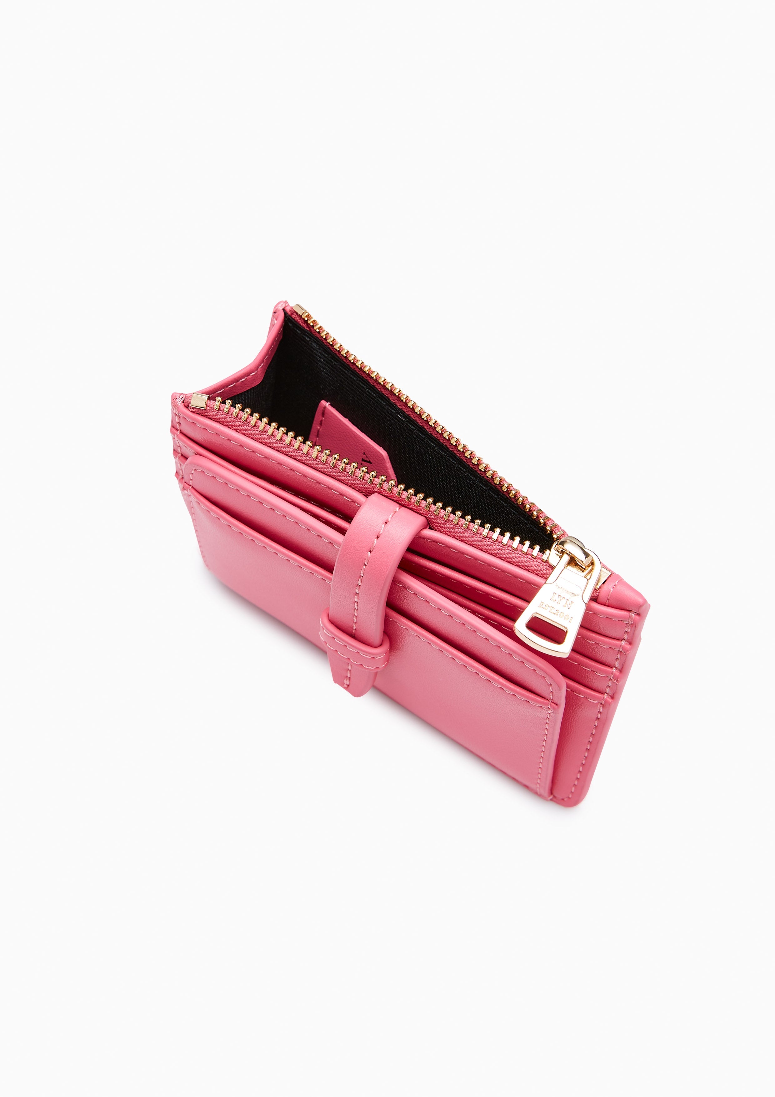 Brera Zip Card Holder Pink