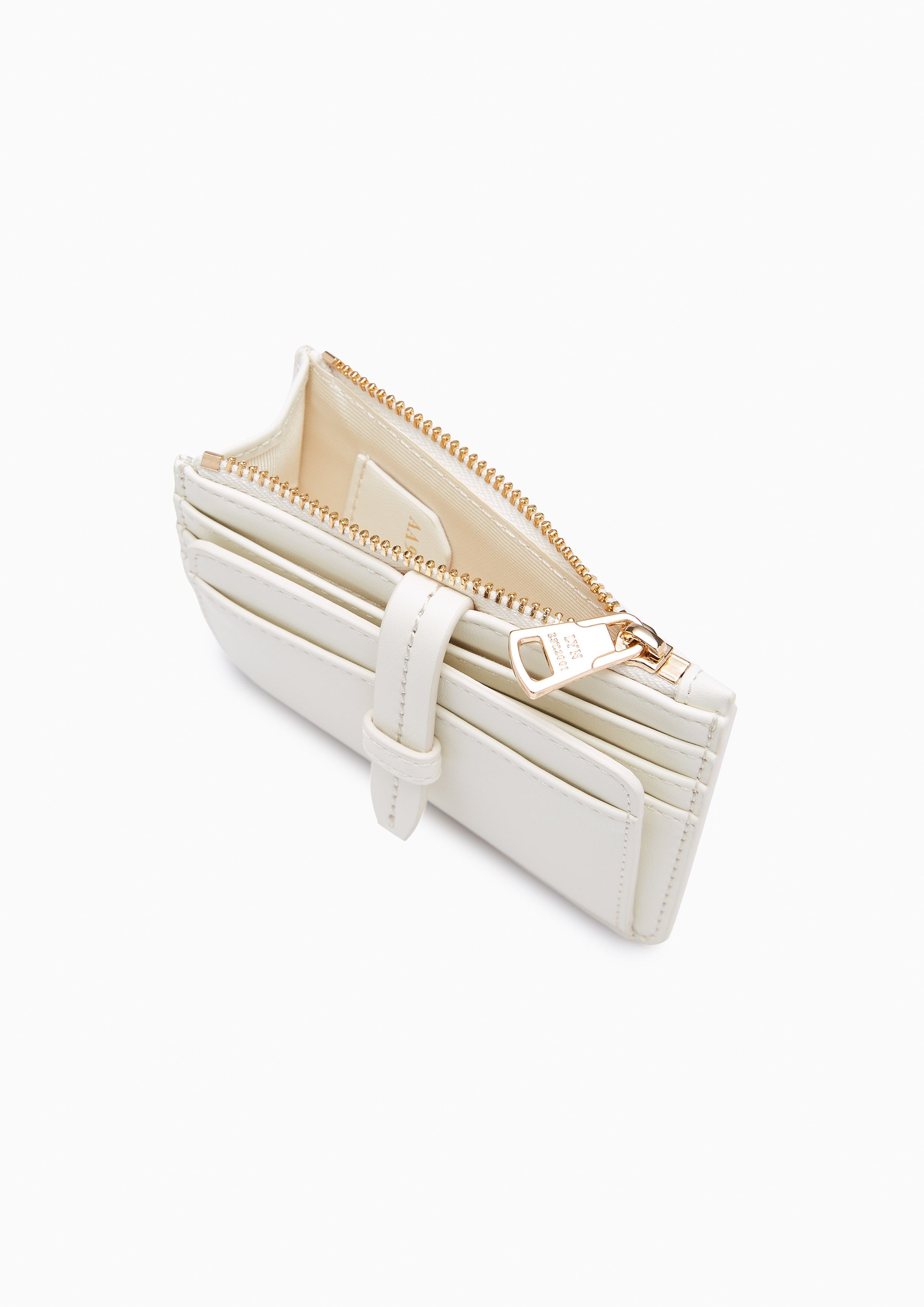 Brera Zip Card Holder Ivory