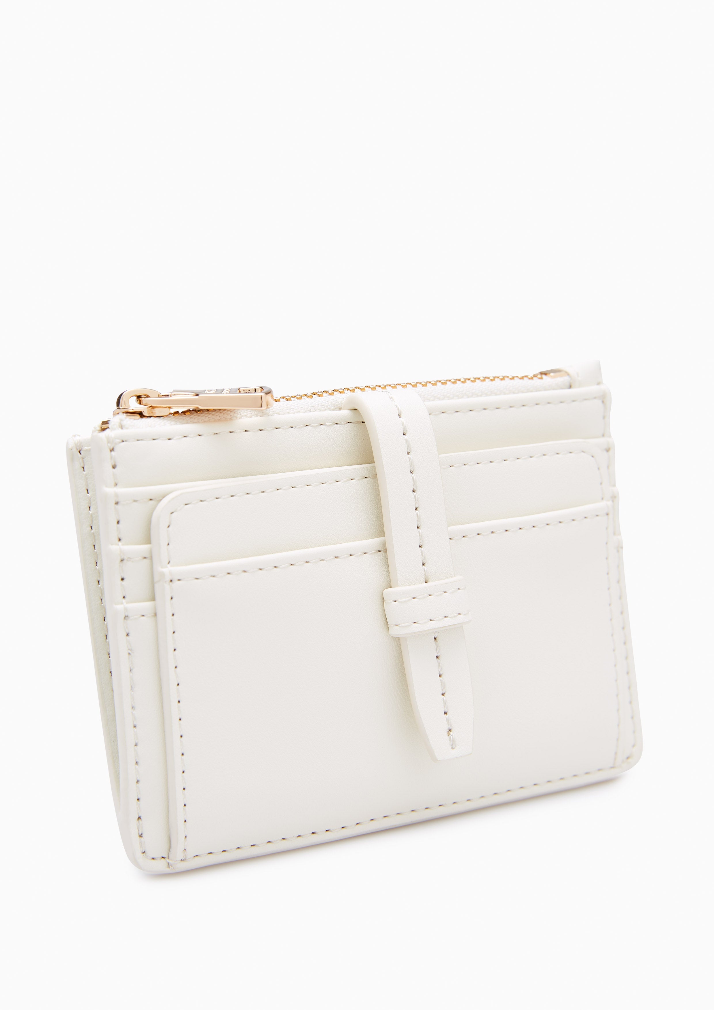 Brera Zip Card Holder Ivory