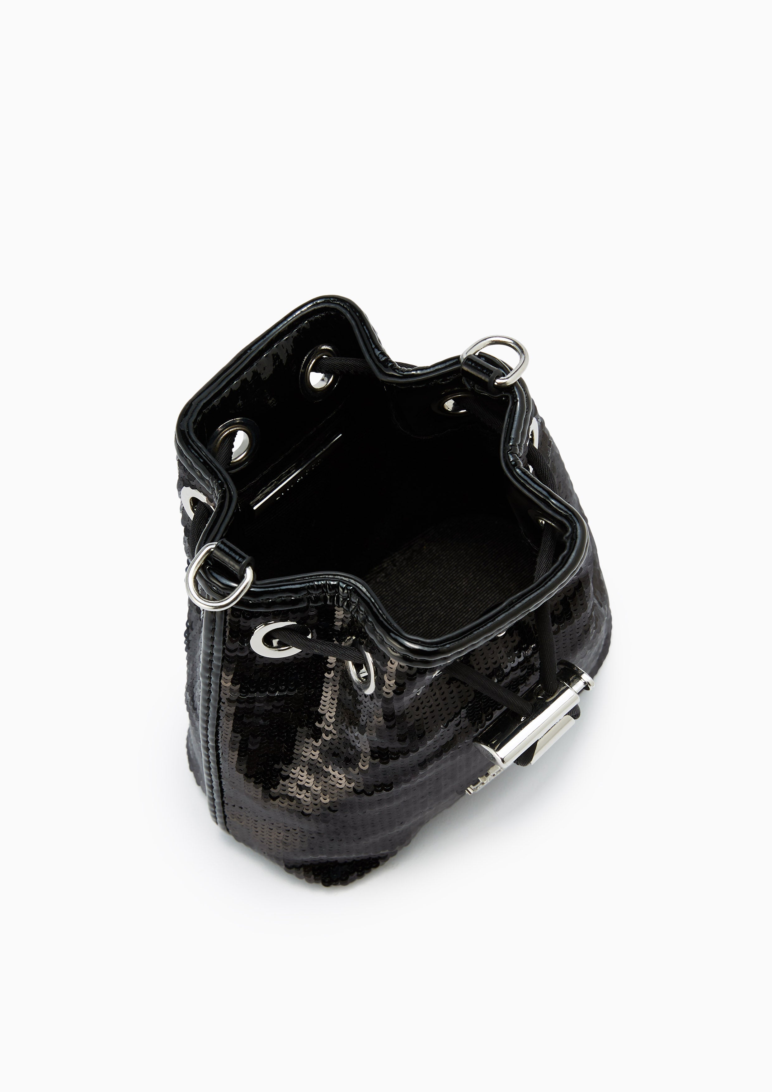 Sparkle Mini Bucket Bag Black