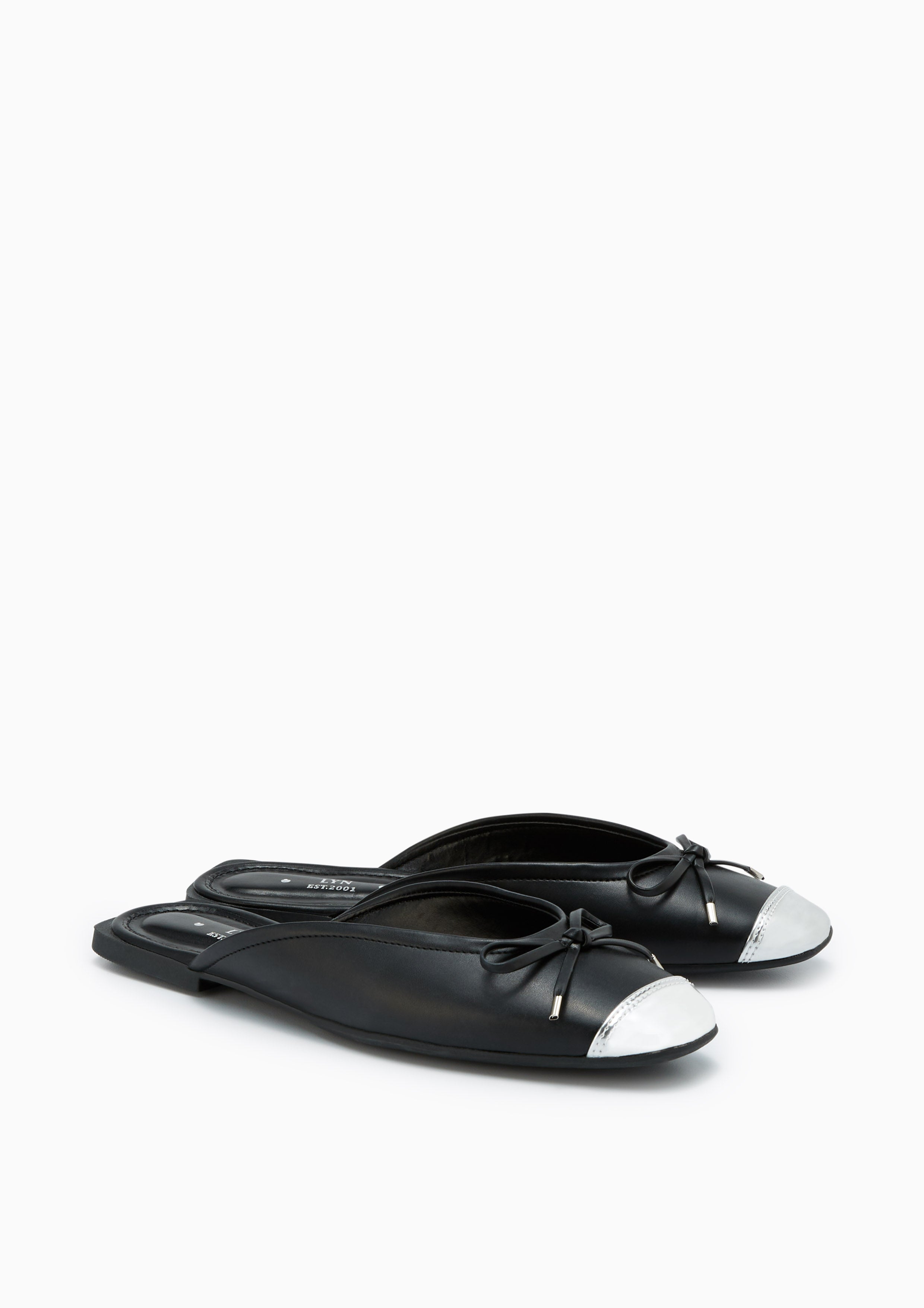 Mendel Low Heel Mules Black