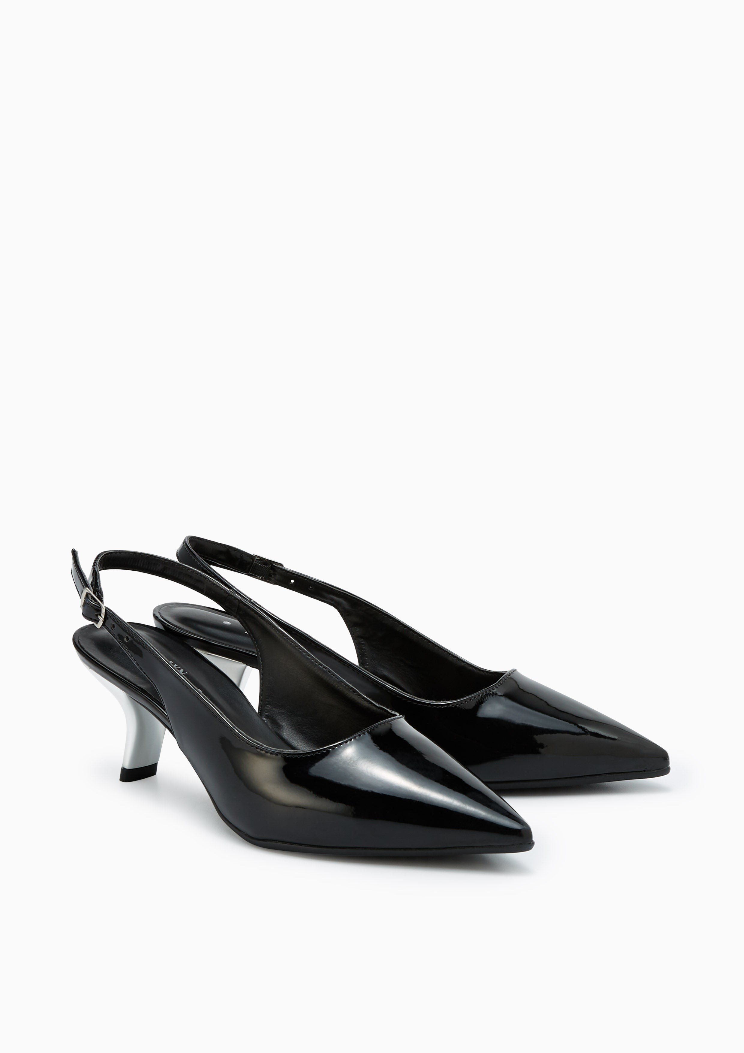 Must High Heel Slingbacks Black