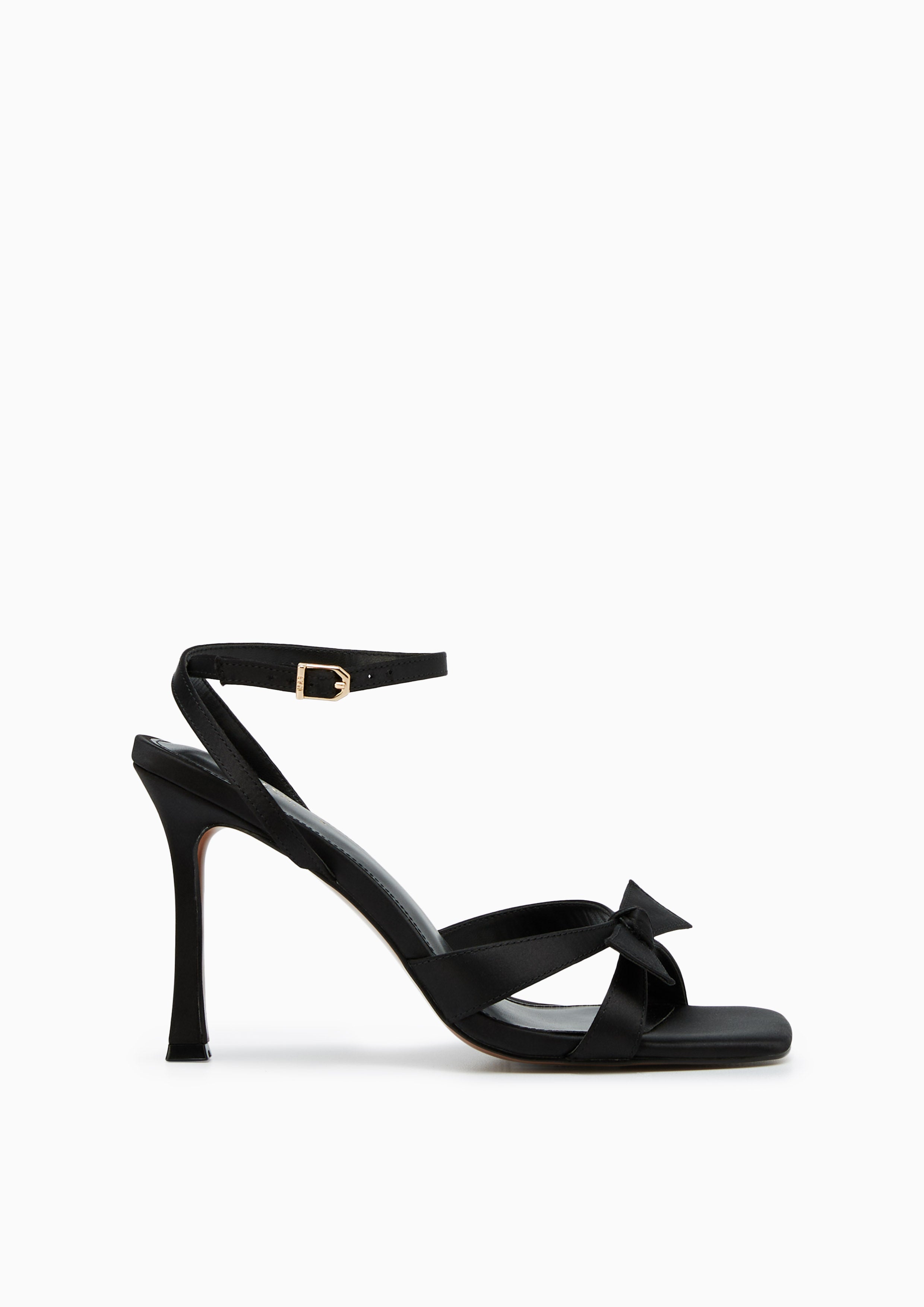 Bow Up Slingback Black