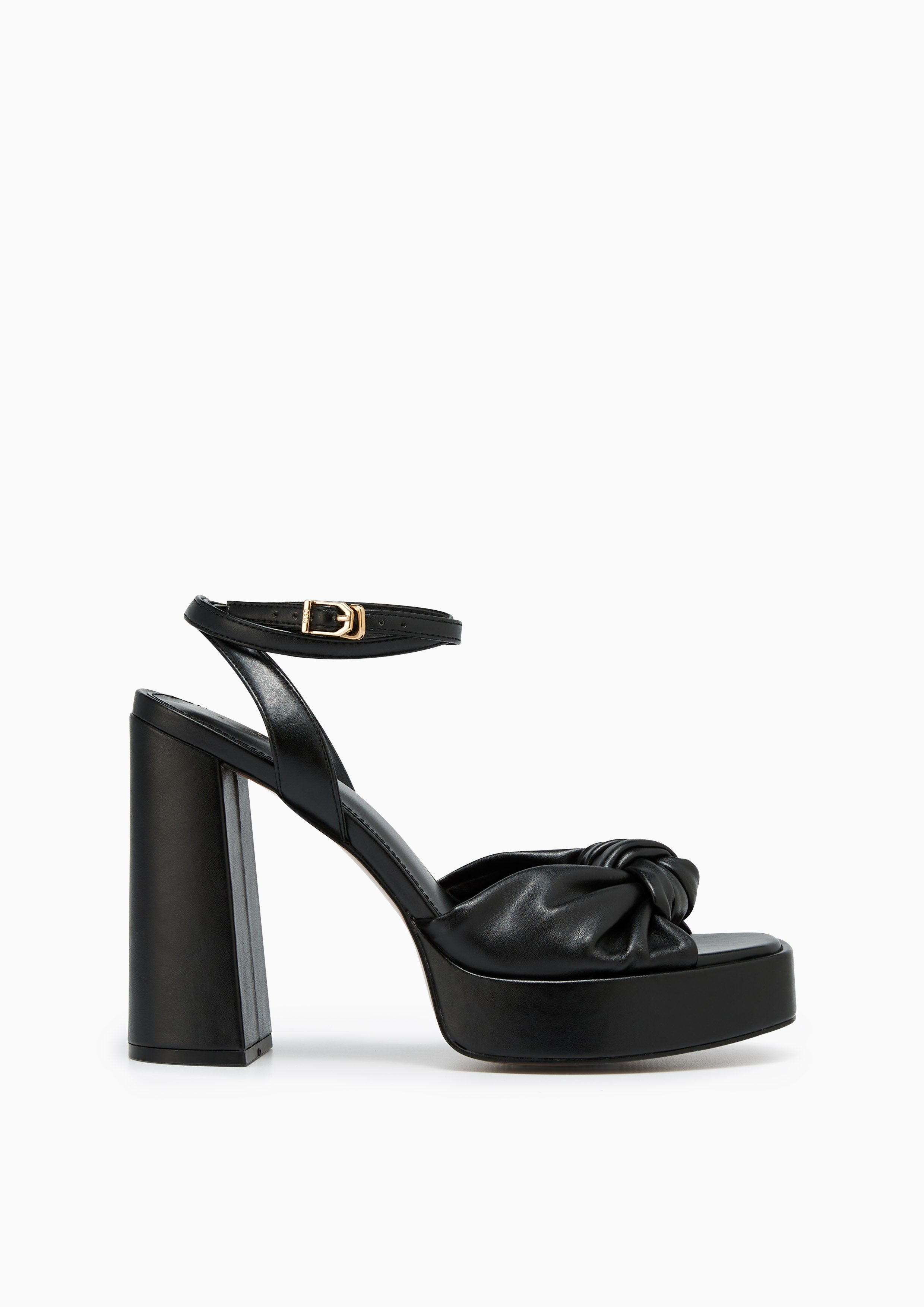 Begonia Platform Heel Slingbacks Black