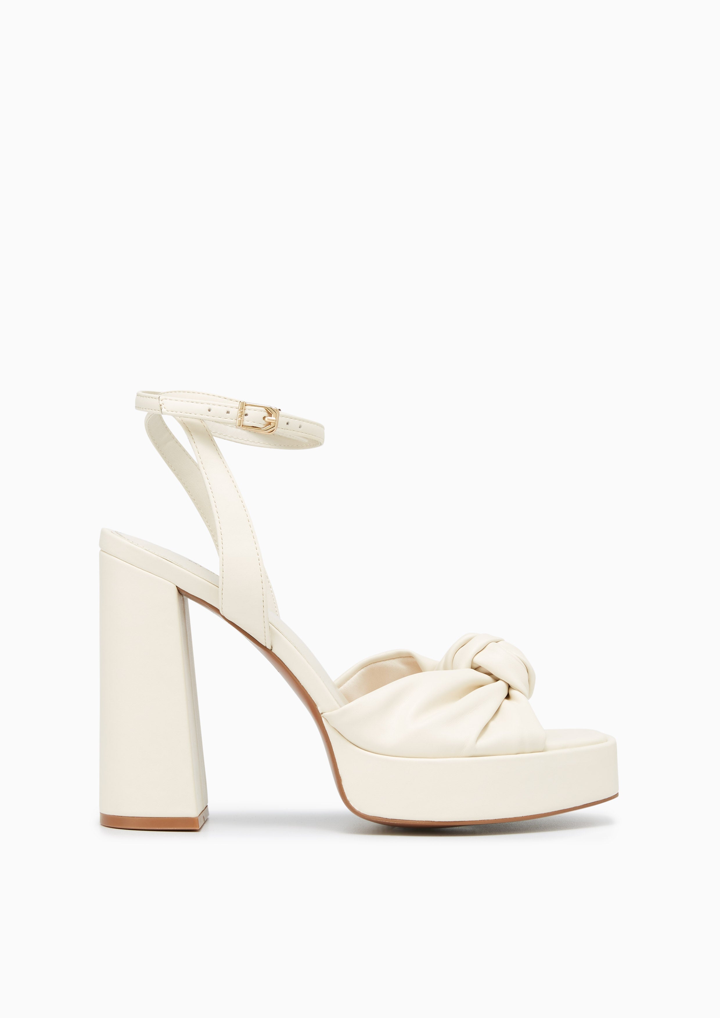 Begonia Platform Heel Slingbacks Ivory