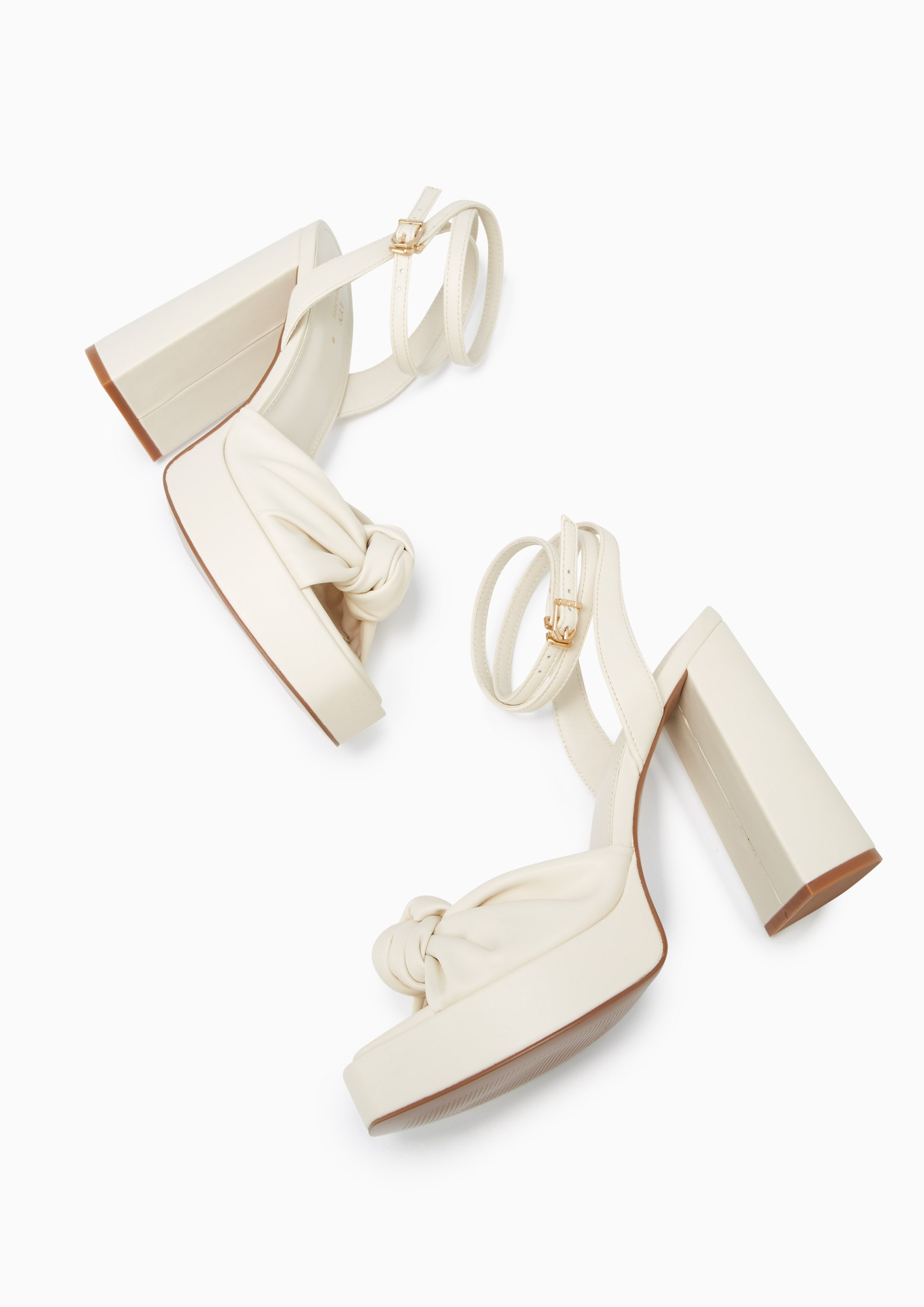 Begonia Platform Heel Slingbacks Ivory