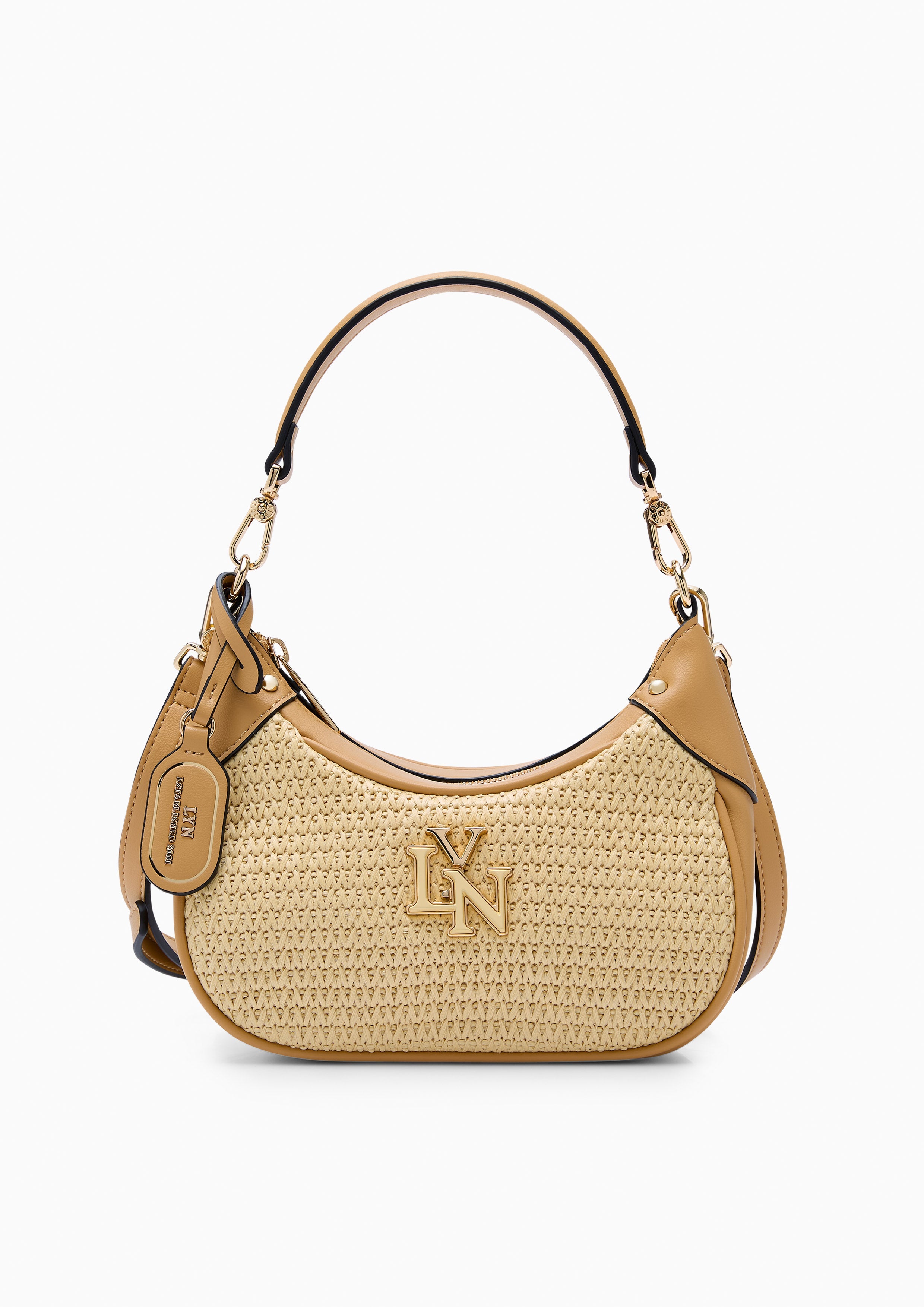 Gaston Craft S Shoulder Bag Beige