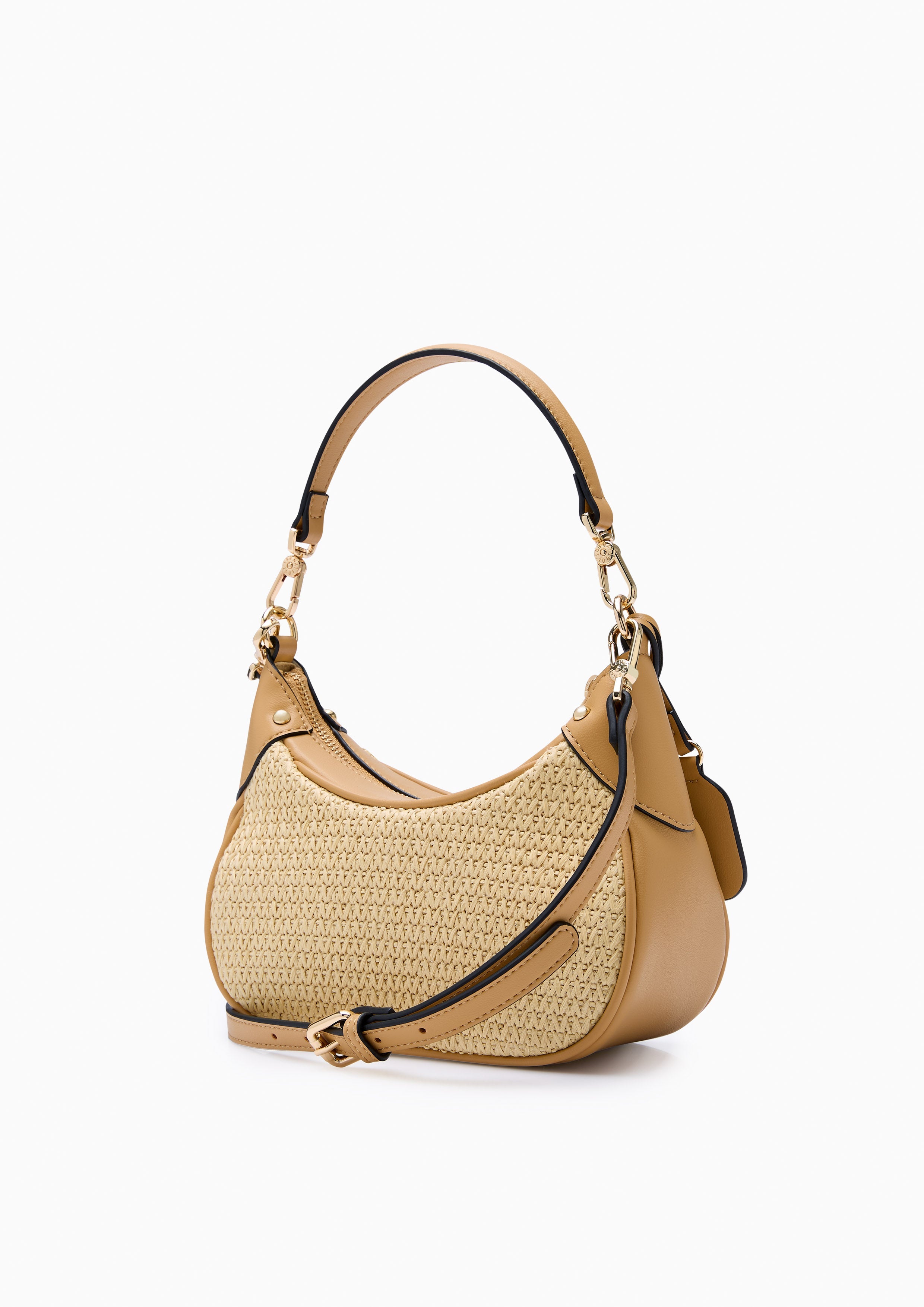 Gaston Craft S Shoulder Bag Beige