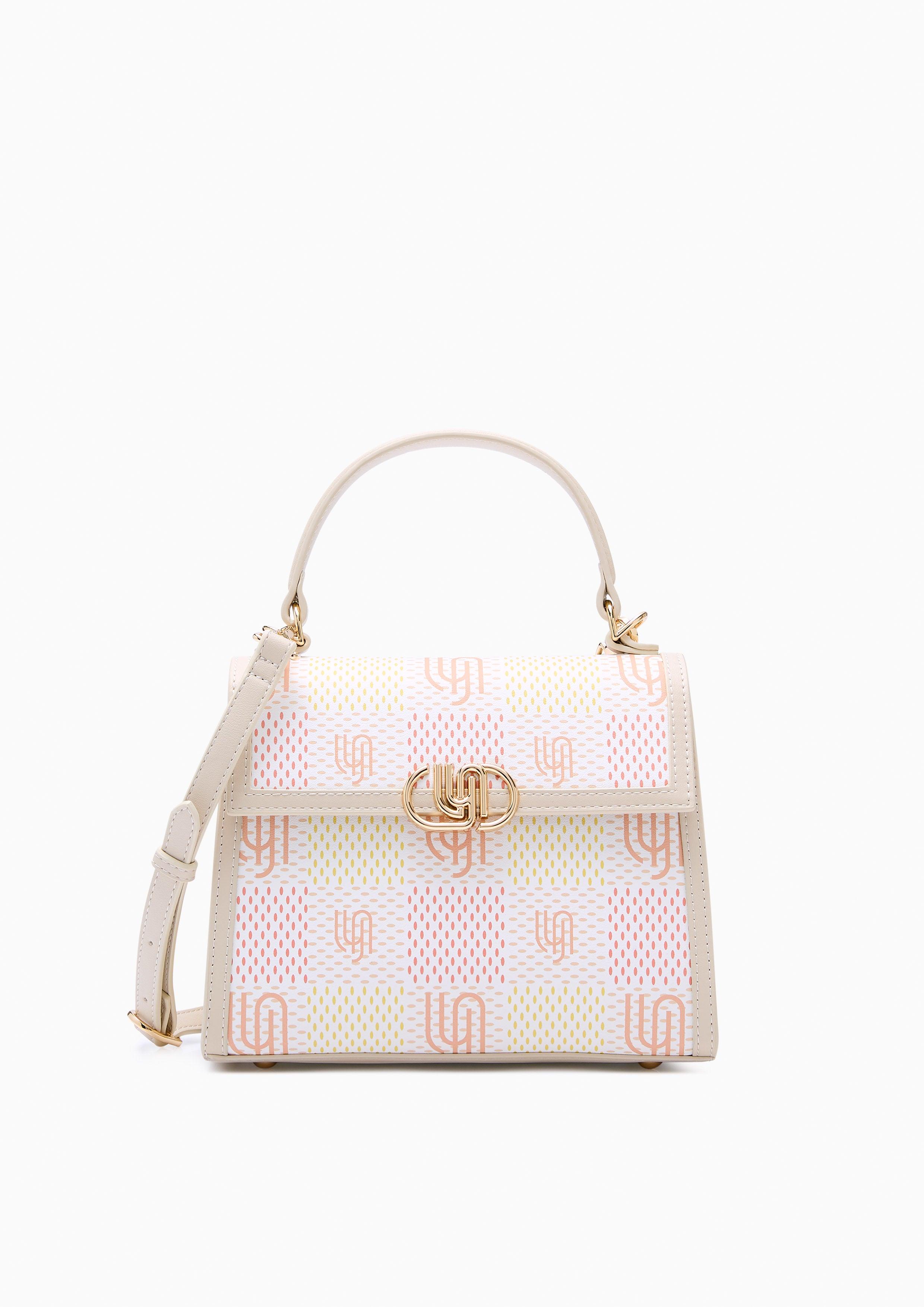 Poppin Inf Top Handle Xs Printed Beige