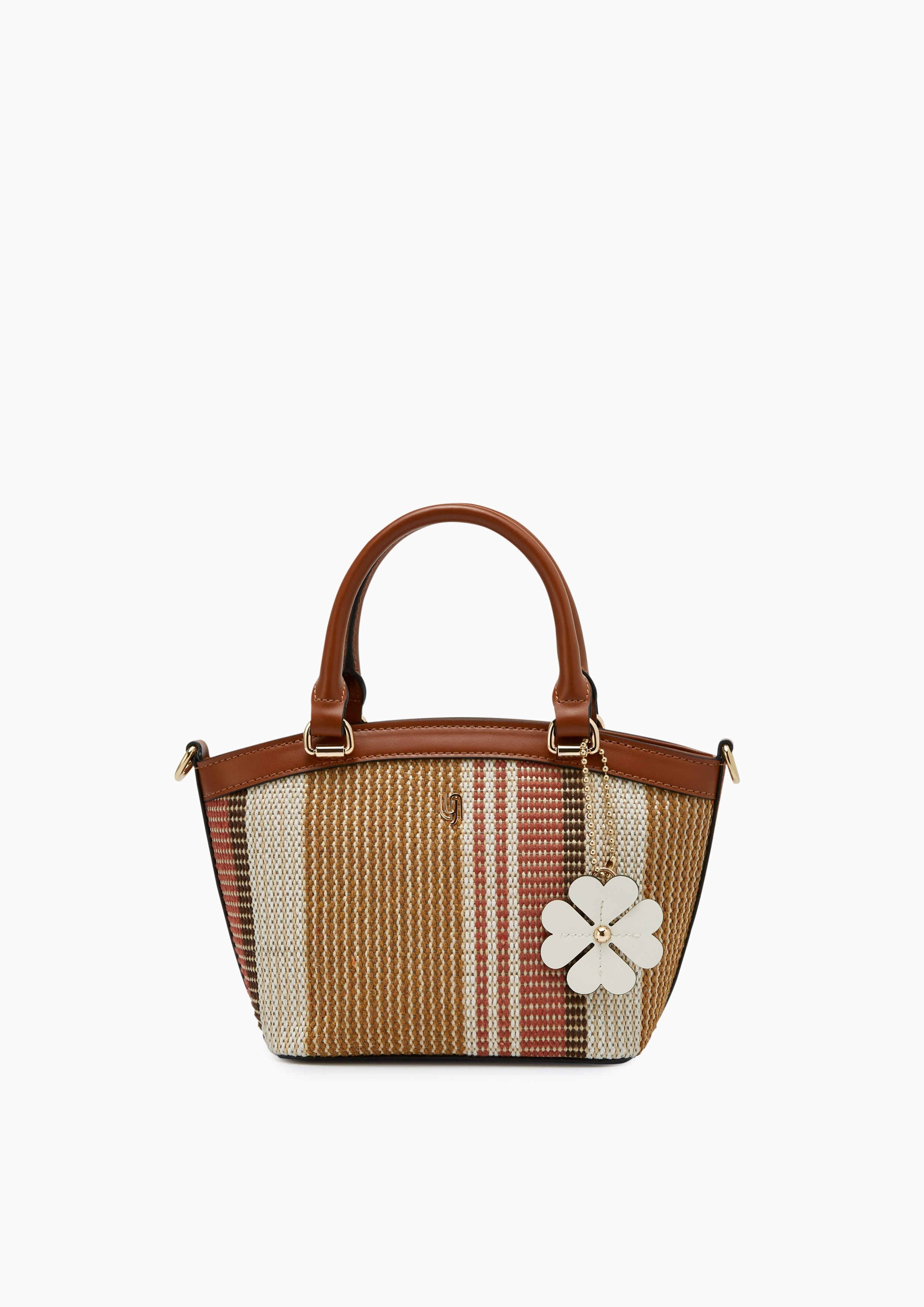 The Garden Infinite S Top Handle Bag Brown