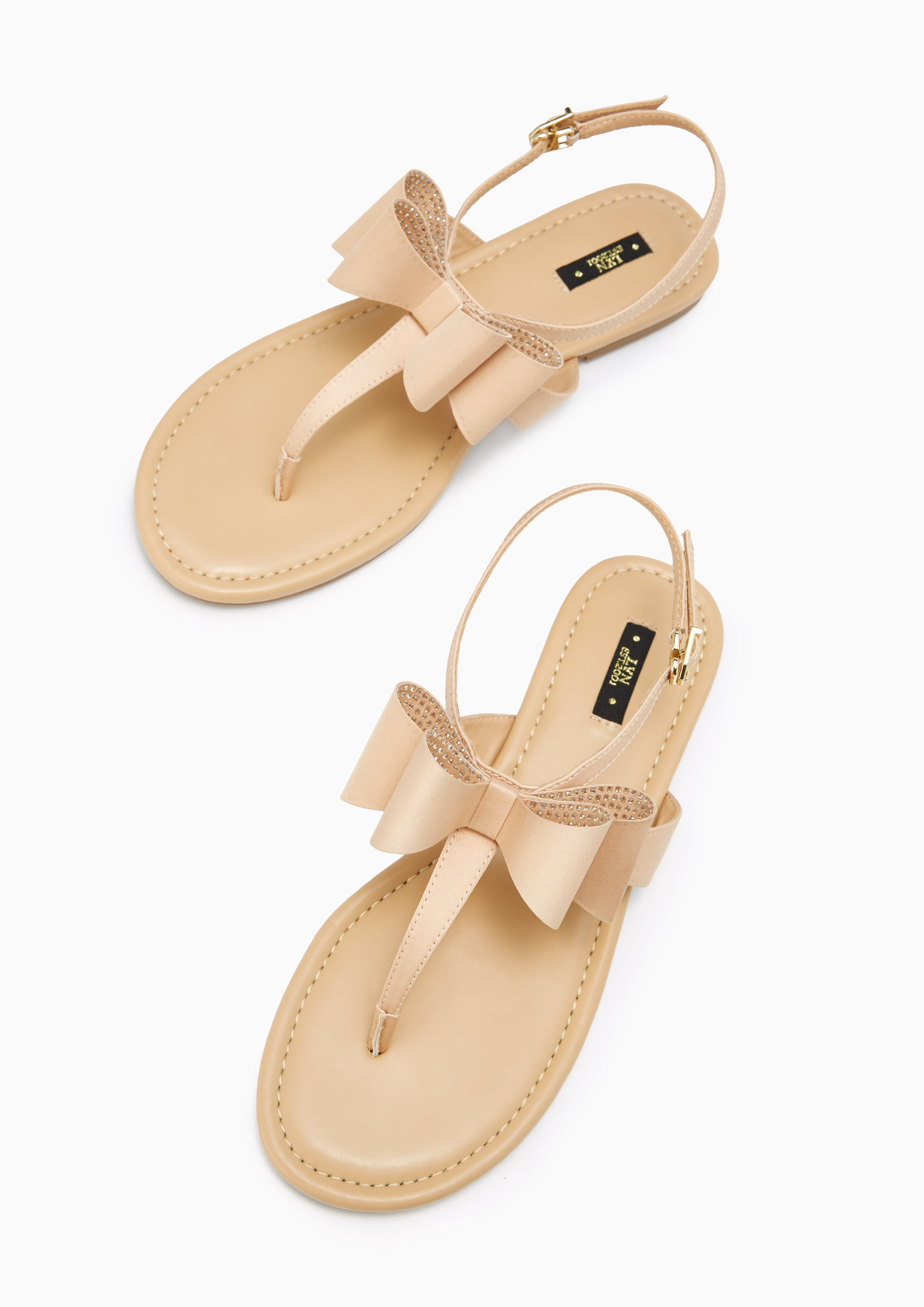 Icy Flat Sandals Beige