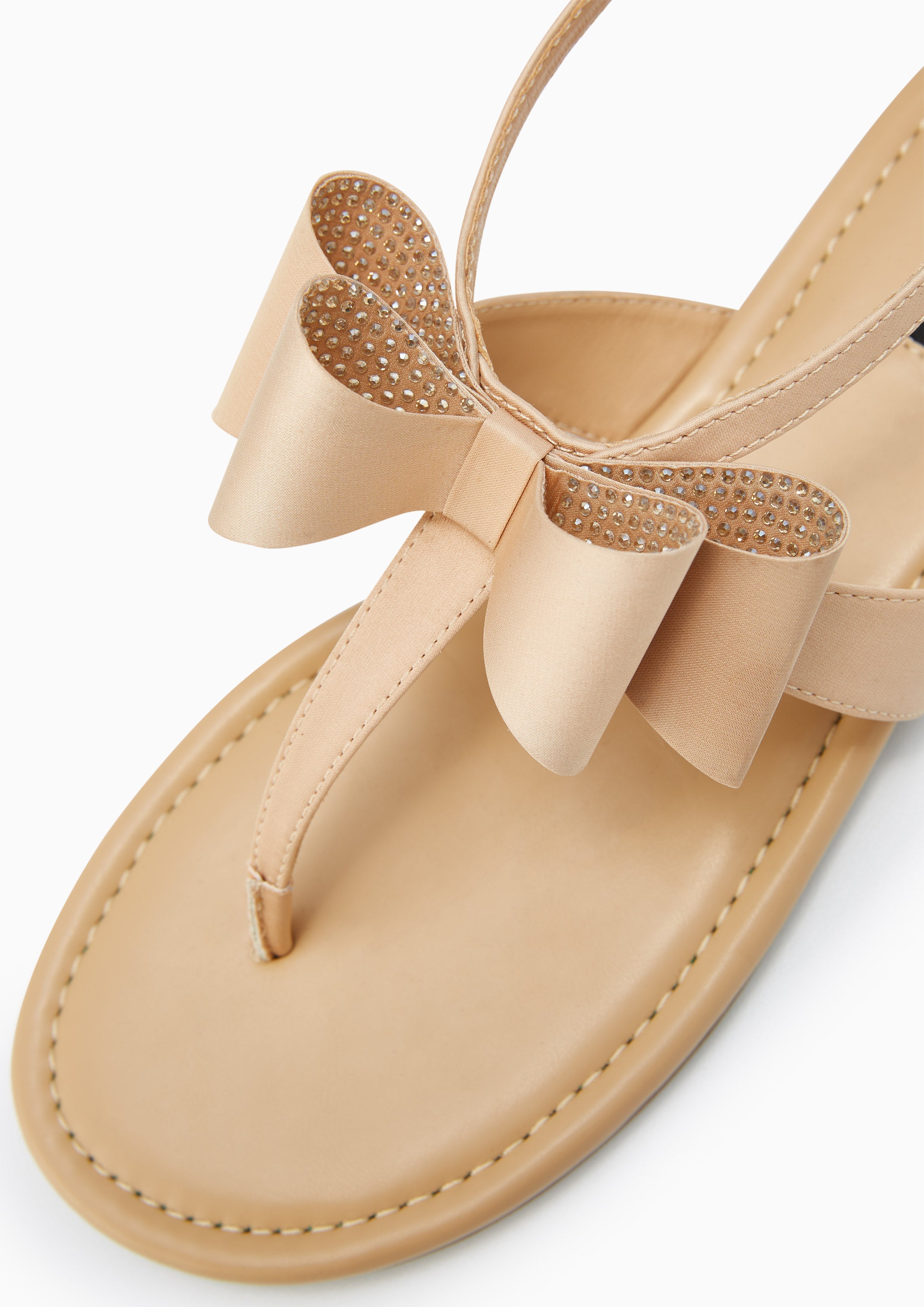 Icy Flat Sandals Beige