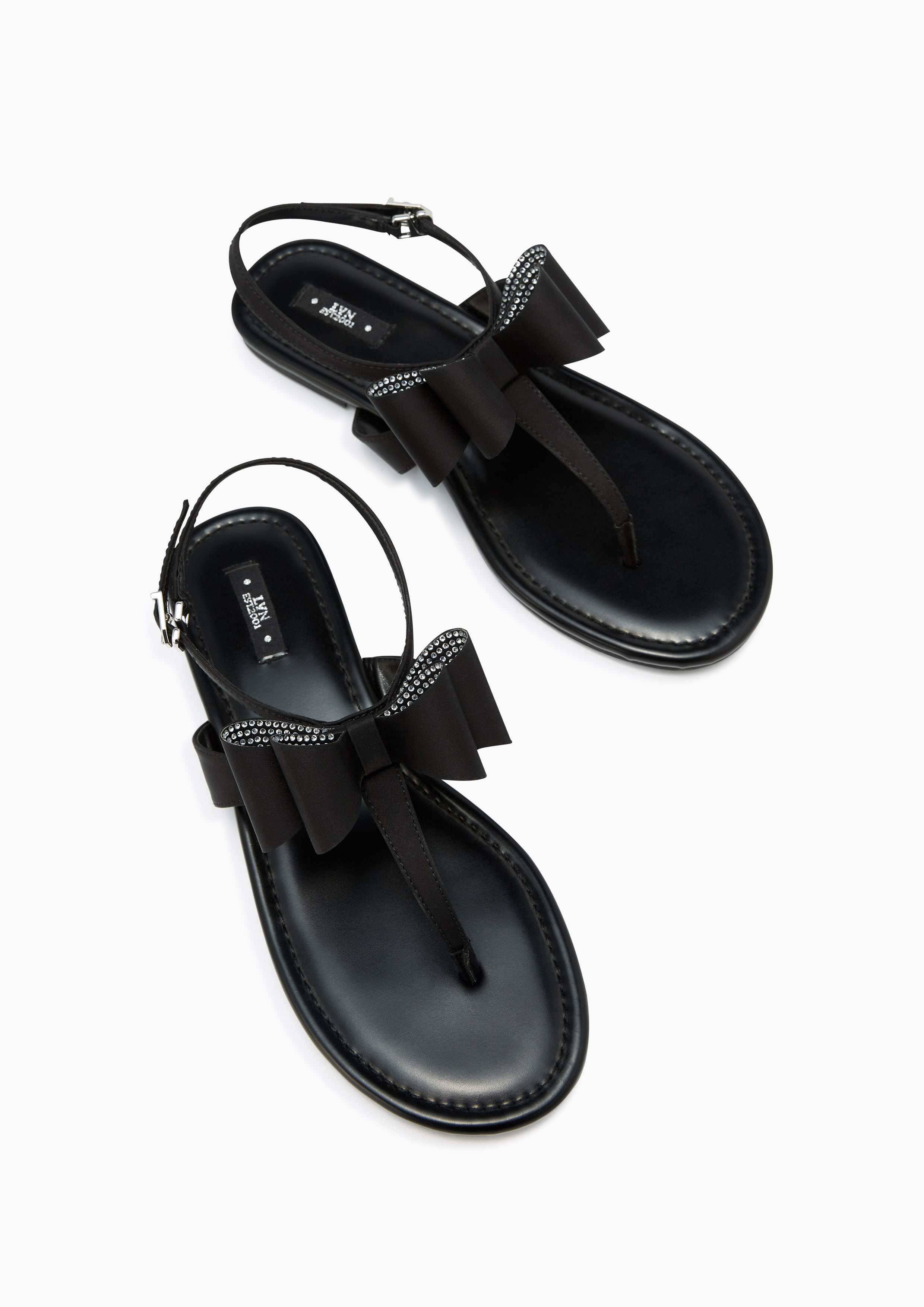 Icy Flat Sandals Black