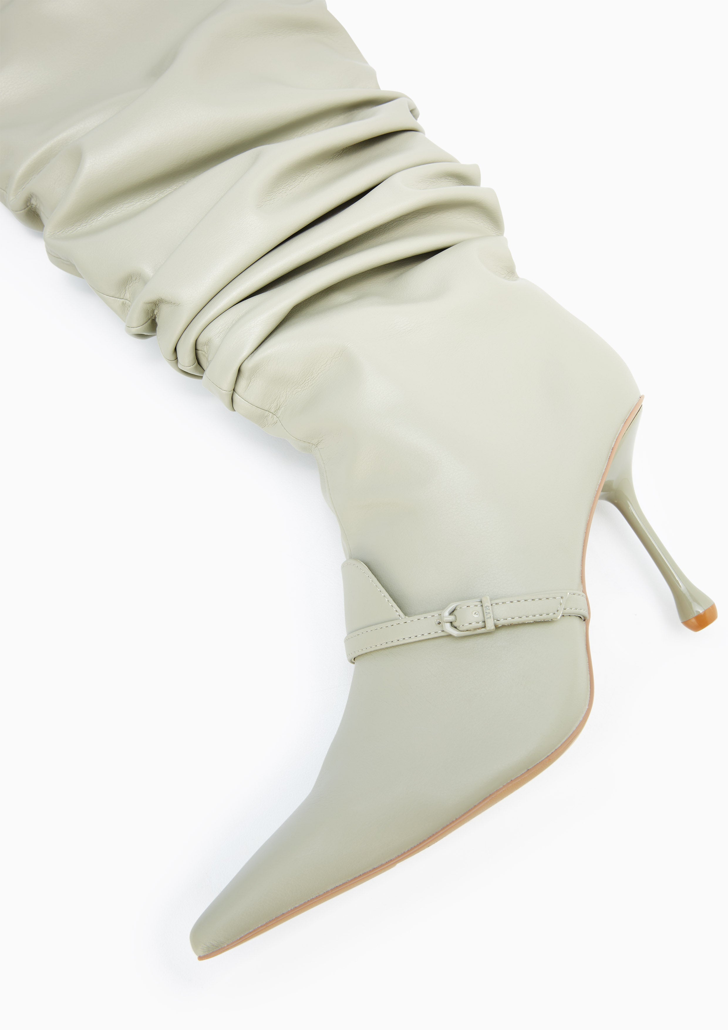 Mamny High Heel Boots Light Green