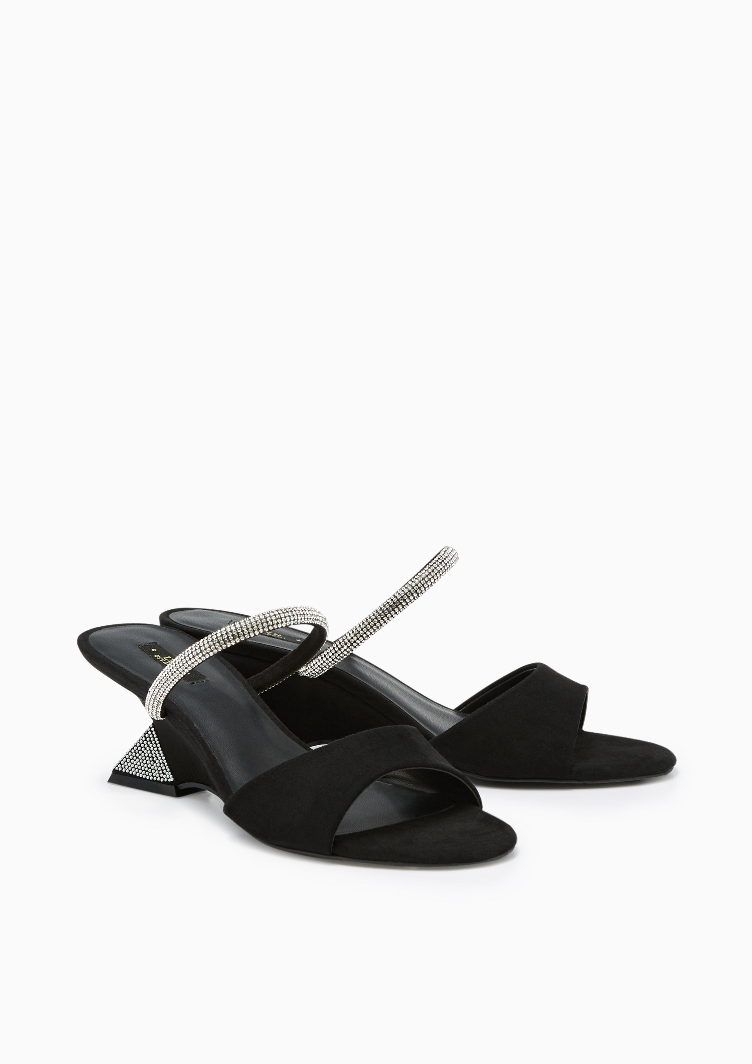 Gemma Low Heel Sandals Black