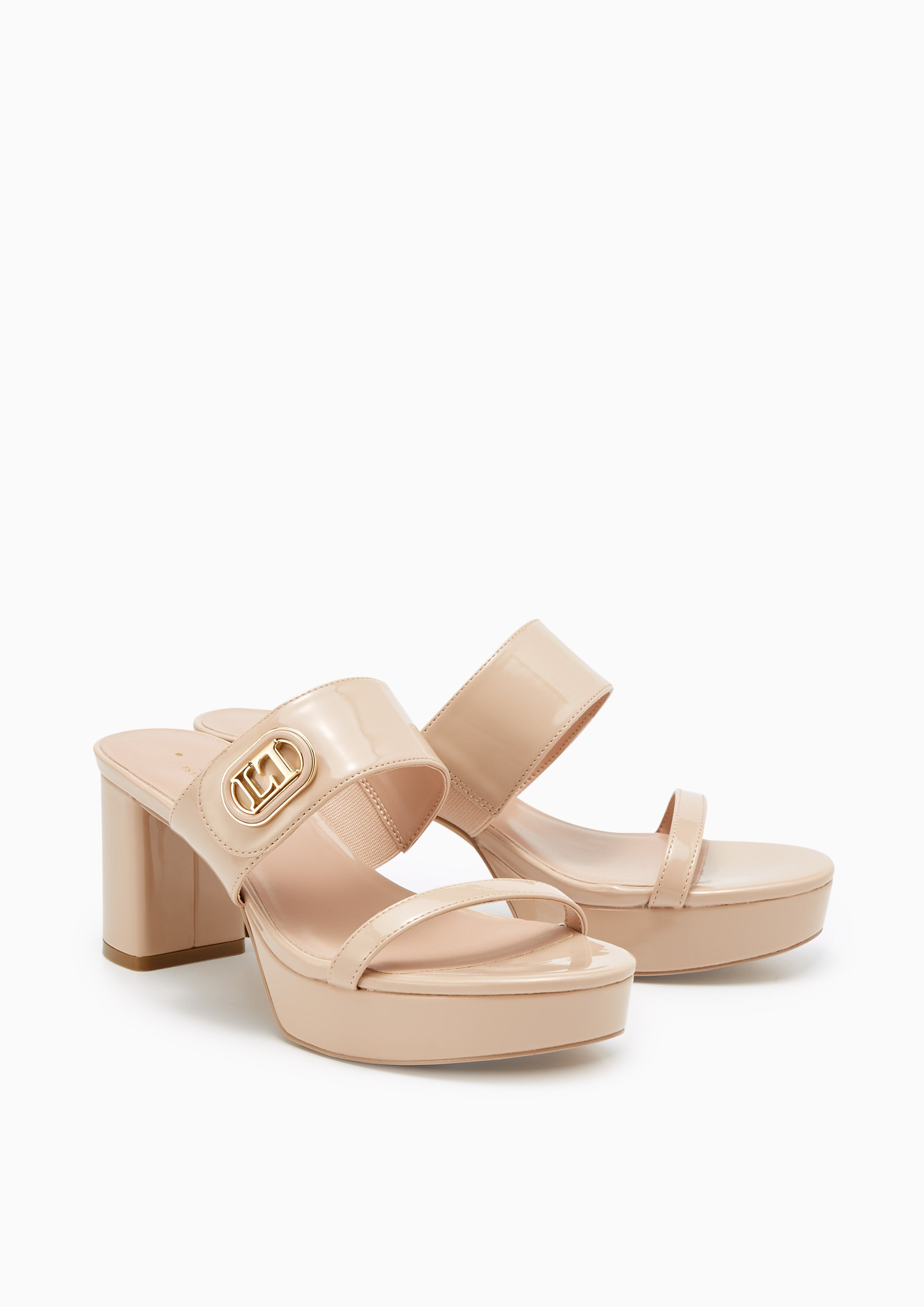 April Platform Heels Beige