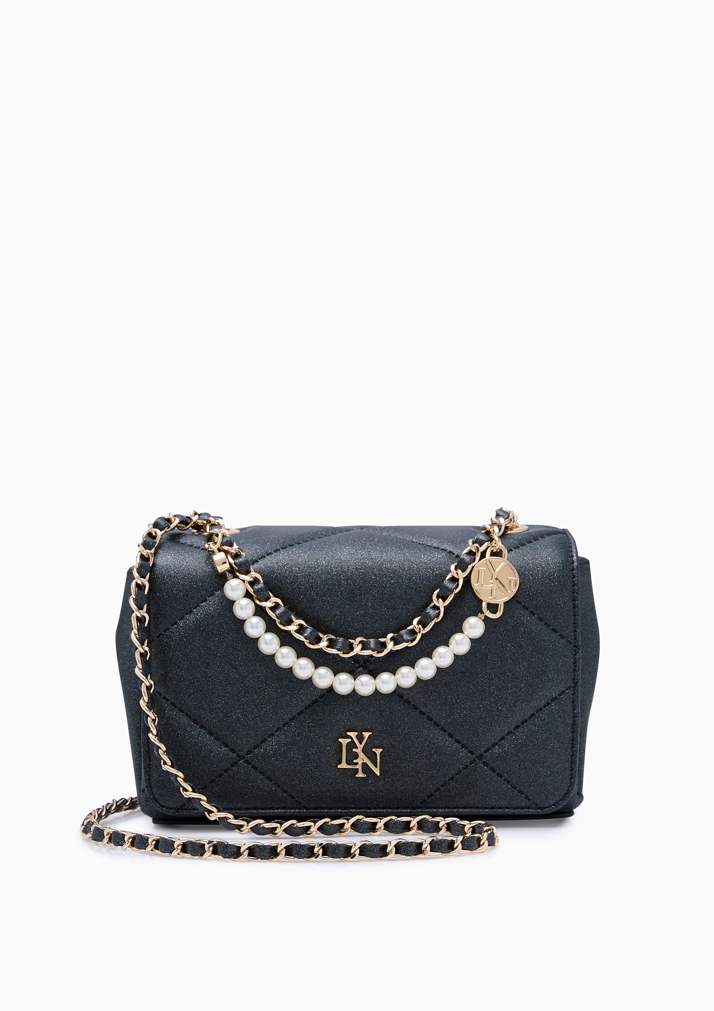 Ferna Crossbody Bag Glitter Black