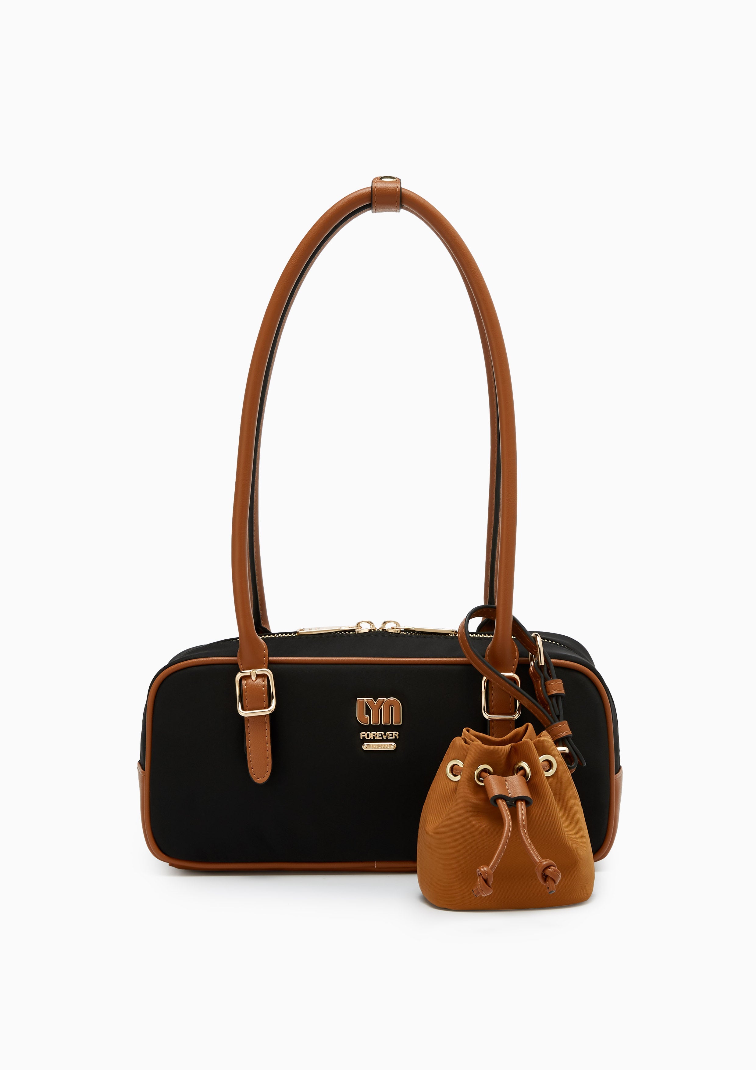 Malik M Shoulder Bag  Black