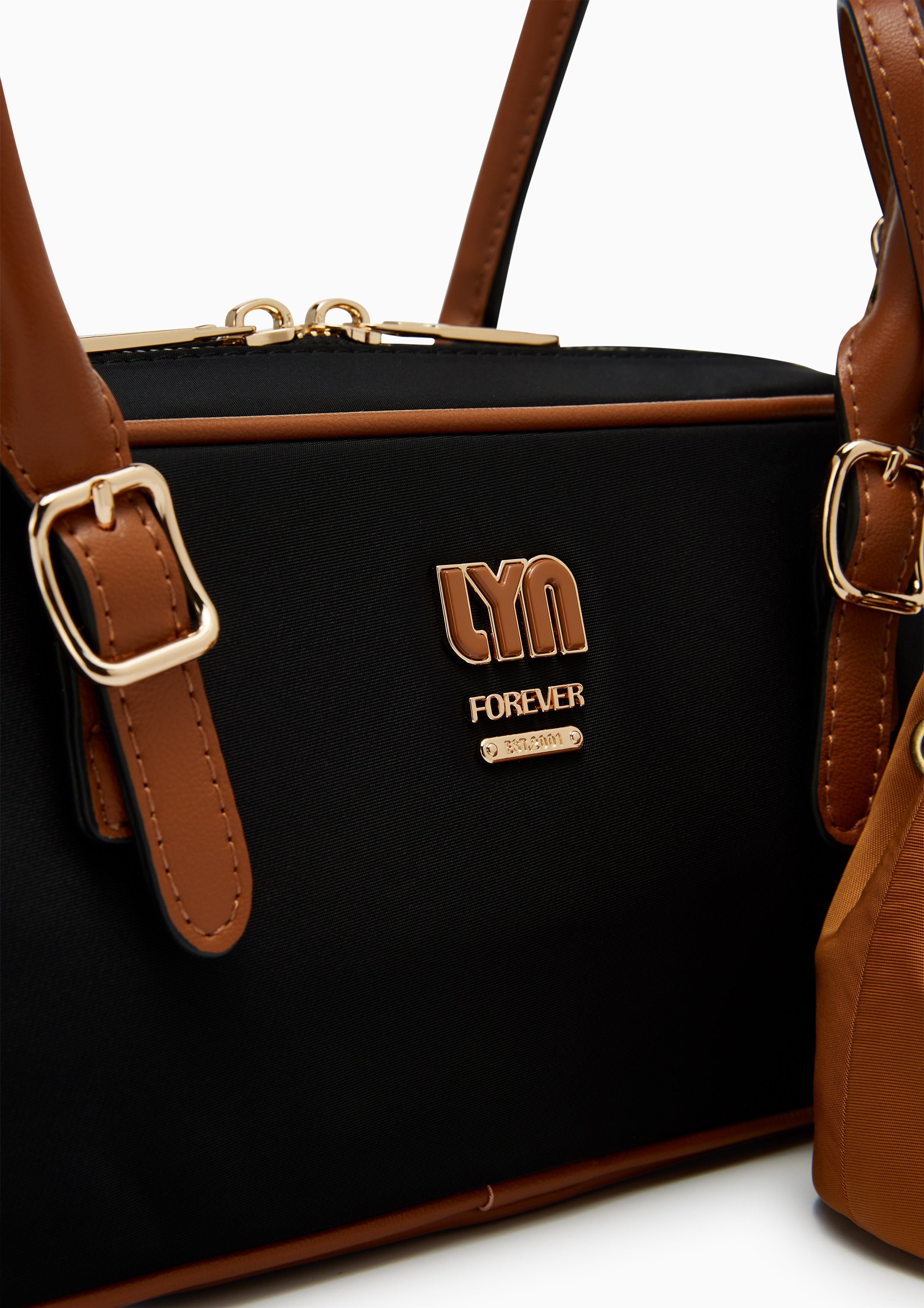 Malik M Shoulder Bag  Black