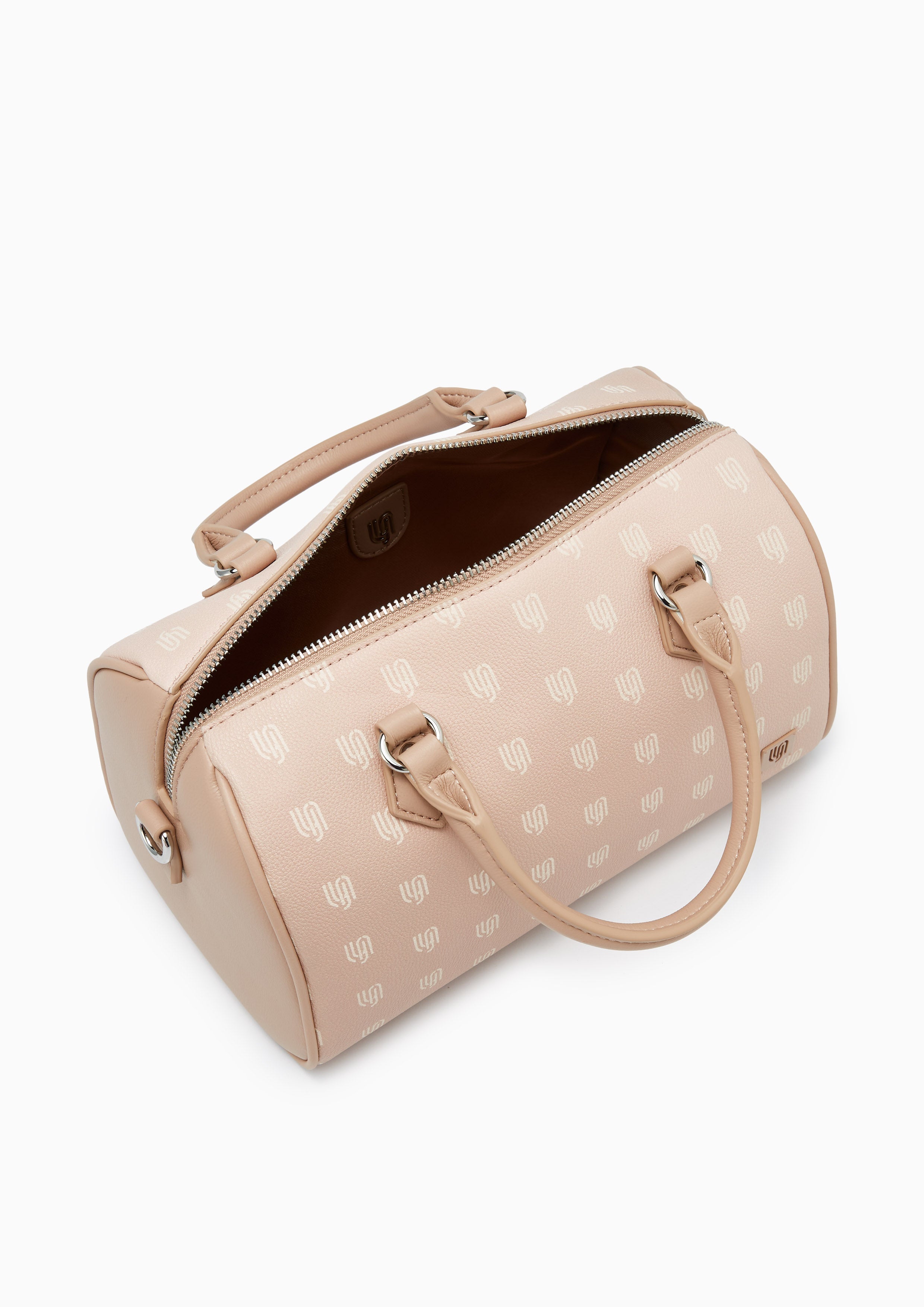 Nolan Top Handle S Bag - Unisex Printed Beige