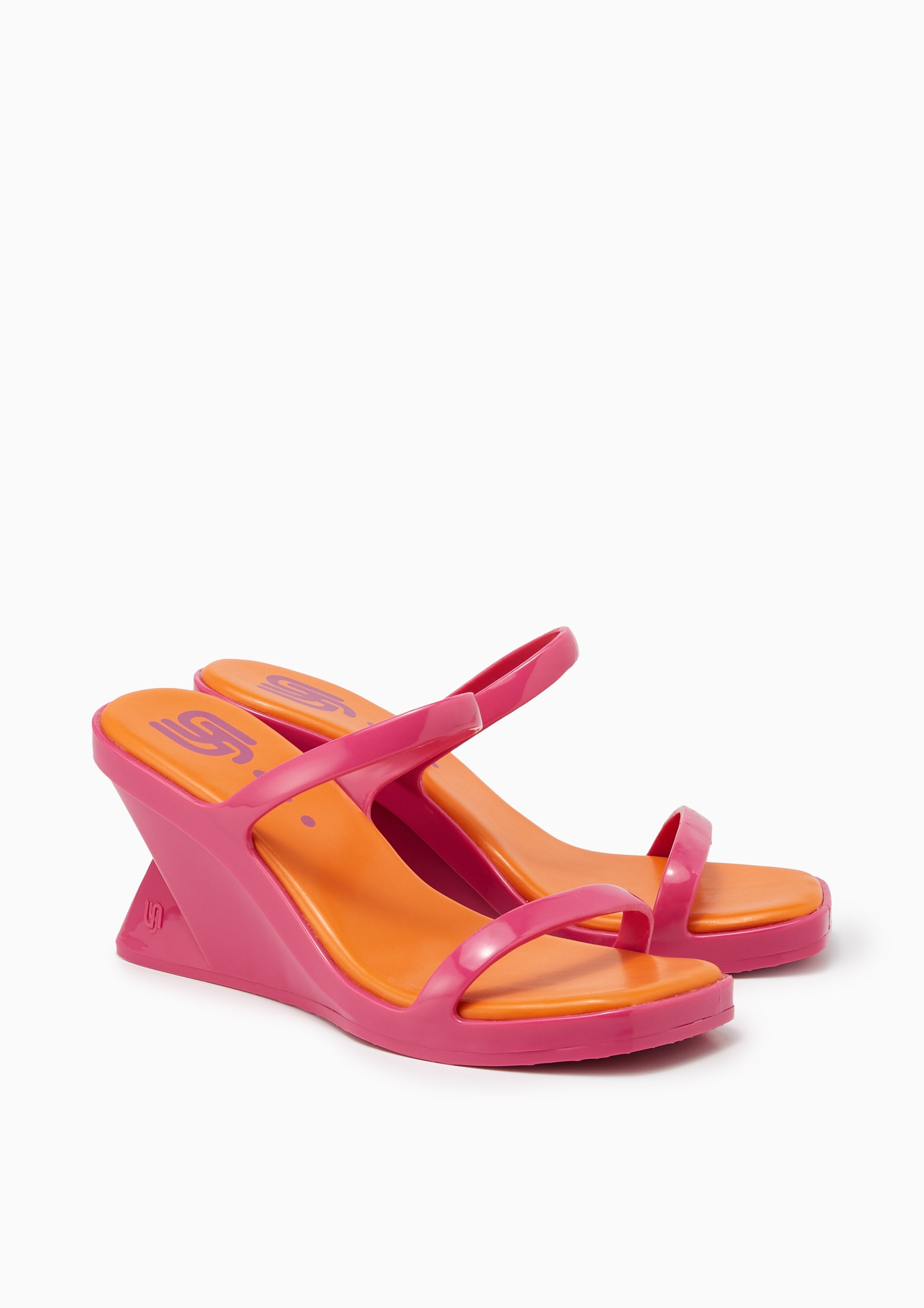 Jelly Jojo Wedge Sandals Pink