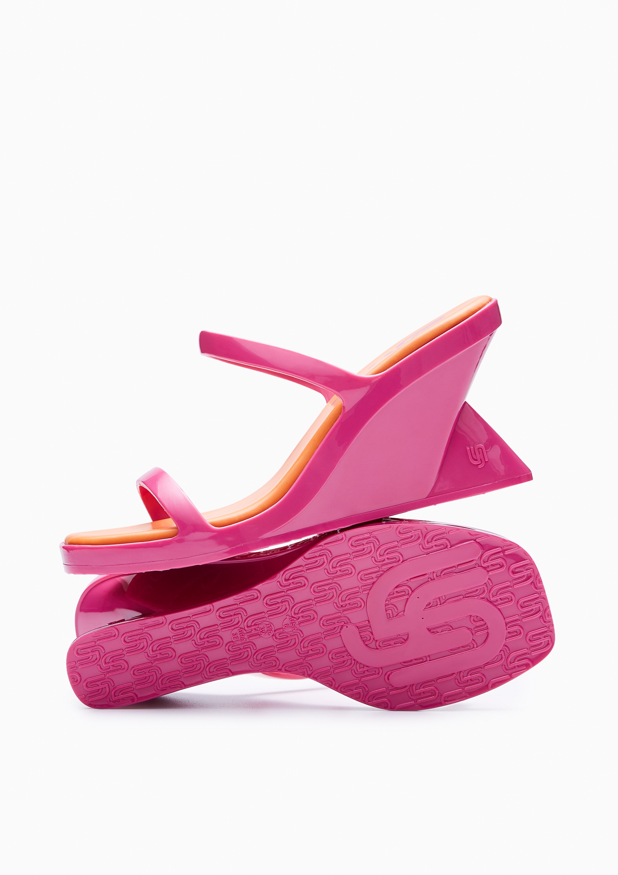 Jelly Jojo Wedge Sandals Pink