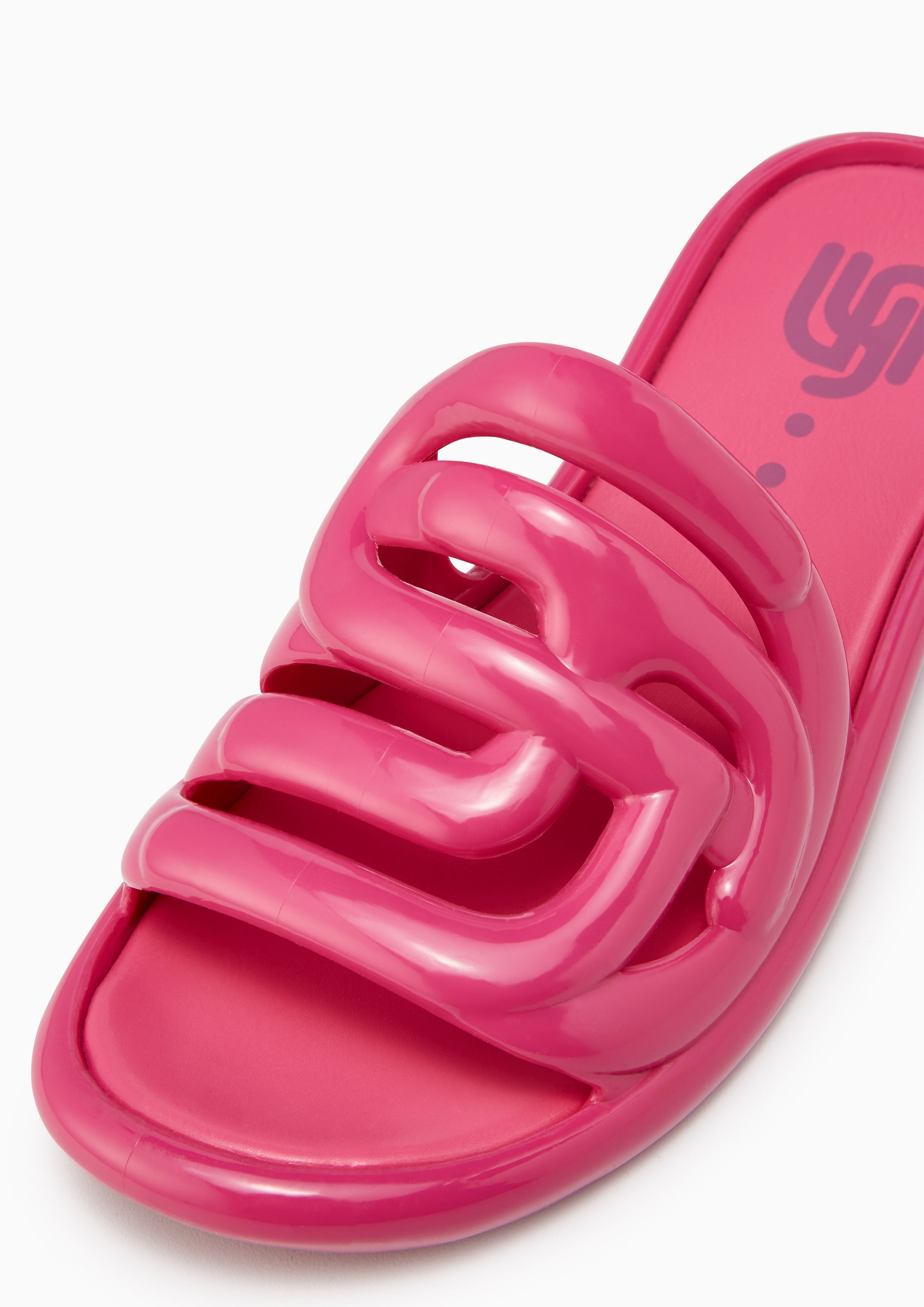 Josephine Jelly Flat Sandals Pink