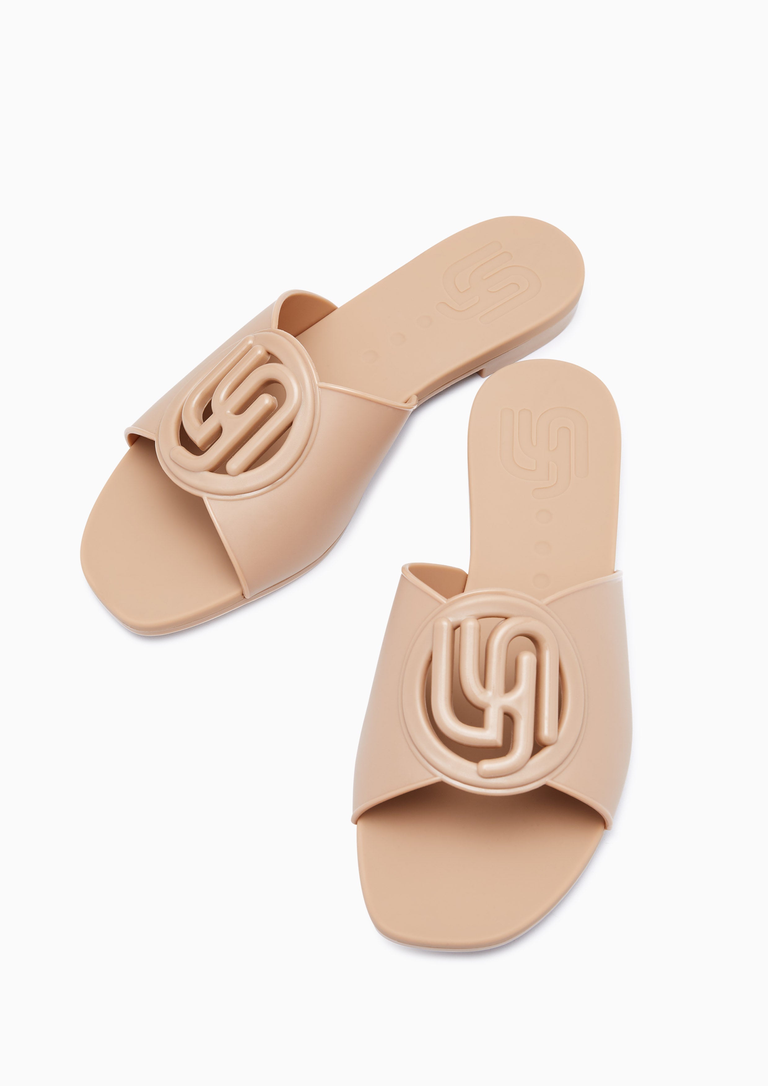 Josie Jelly Flat Sandals Brown